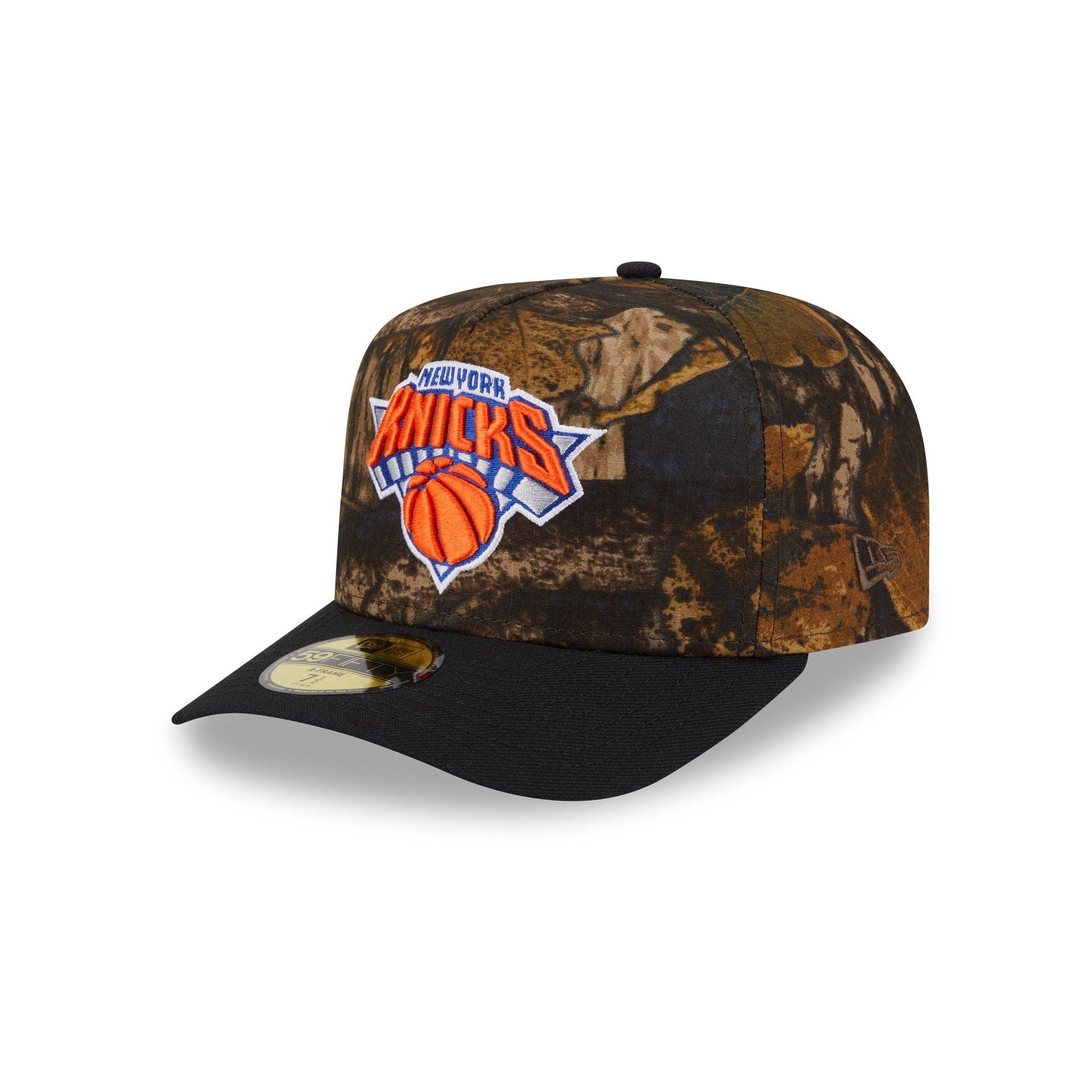 New York Knicks Ripstop Camo 59FIFTY A-Frame Fitted Hat Male Product Image