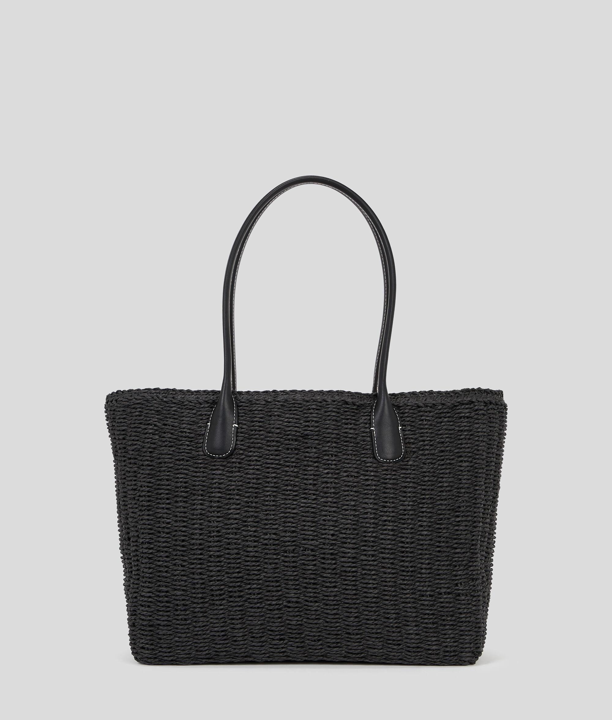 K/SIGNATURE SMALL RAFFIA BEACH TOTE BAG Product Image