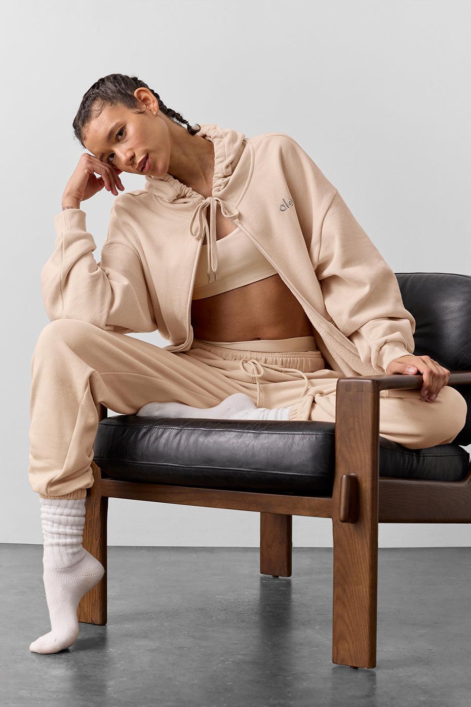 Accolade Full Zip Hoodie - Macadamia Female Product Image