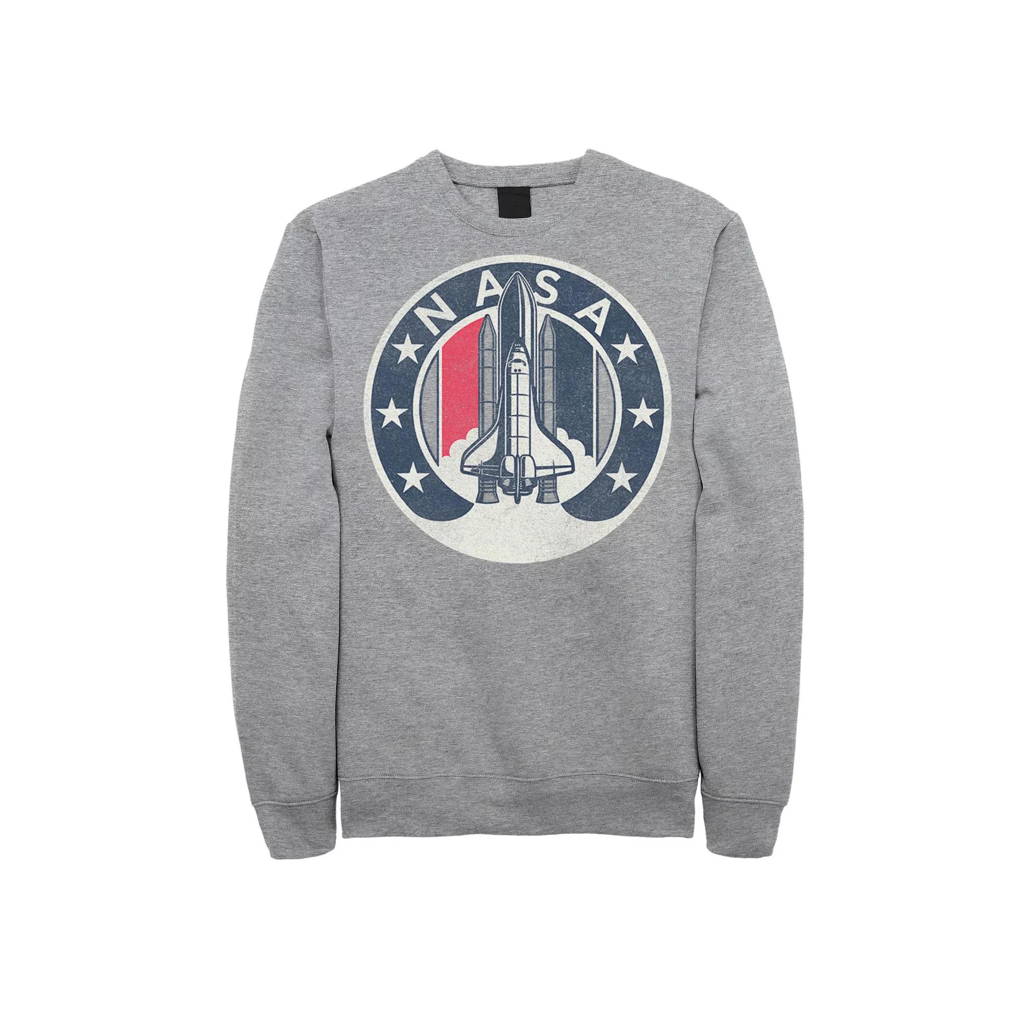 Men's NASA Rocket Launch Star Circle Sweatshirt,  Product Image