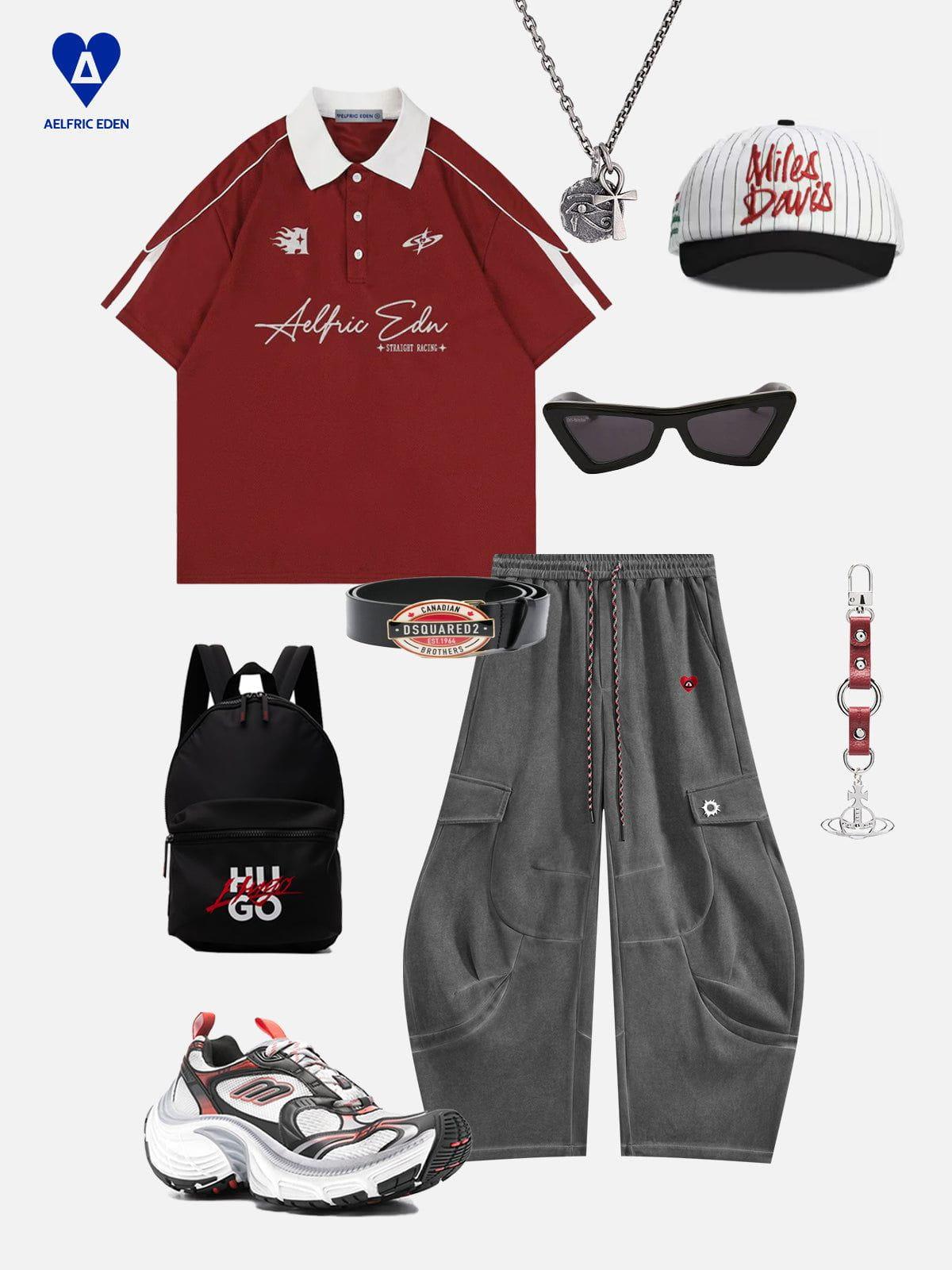 Aelfric Eden Multi Pocket Super Baggy Barrel Sweatpants Product Image