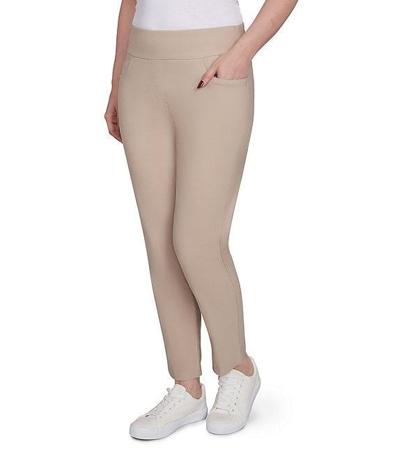 Ruby Rd. Silk Tech Straight Leg Pull-On Ankle Pants Product Image