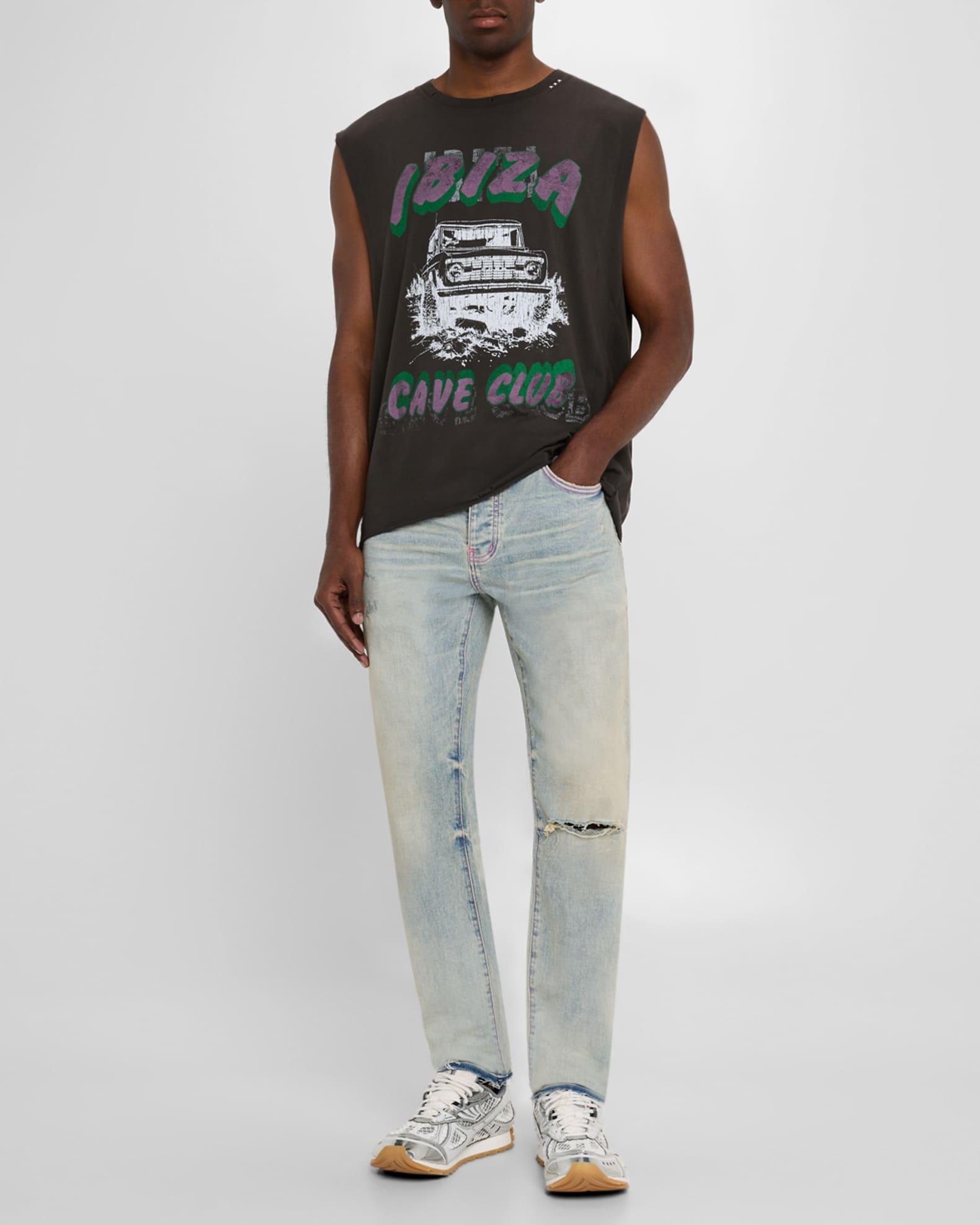 Men's P001 Distressed Jeans Product Image