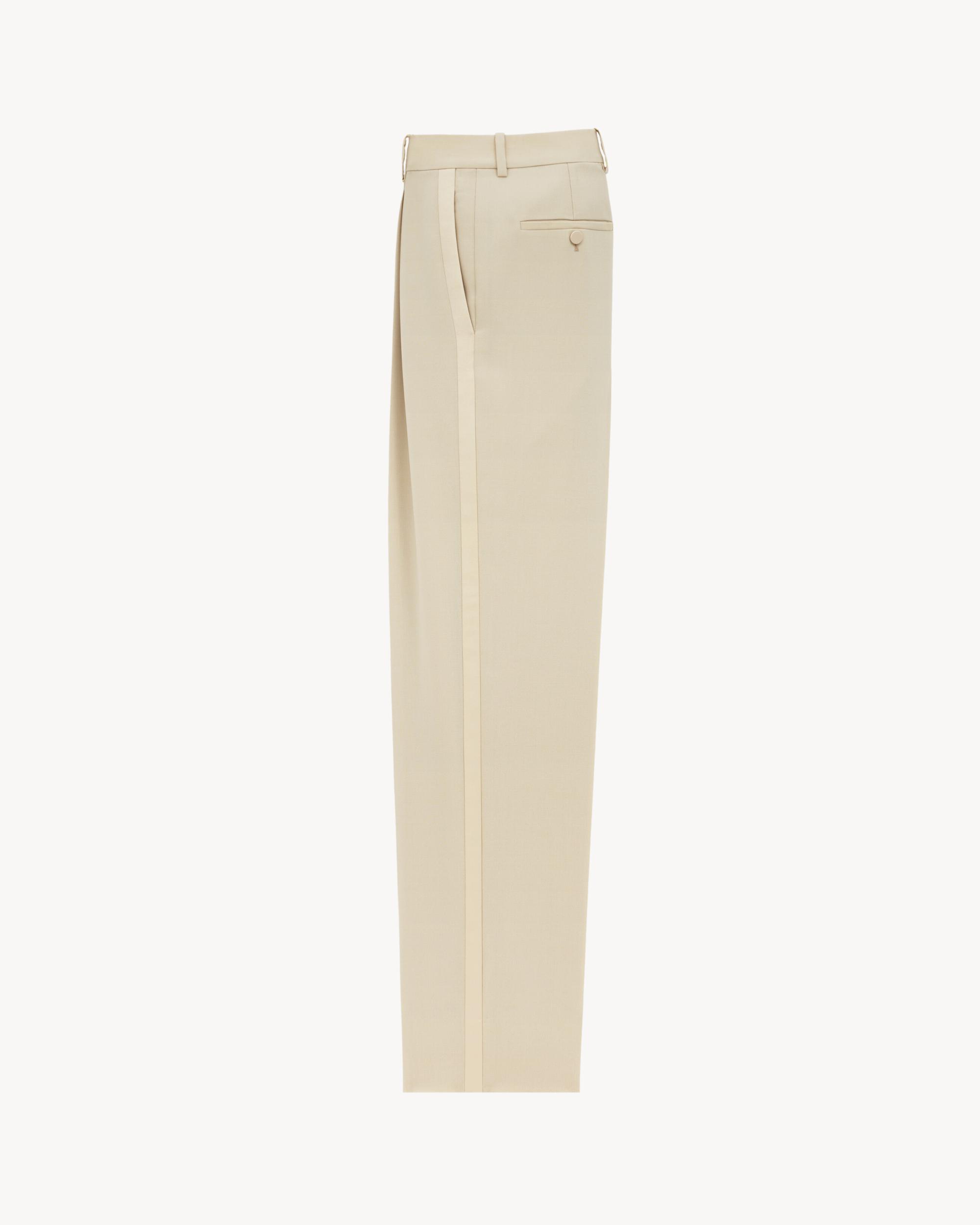 high-waisted pants in light wool Product Image