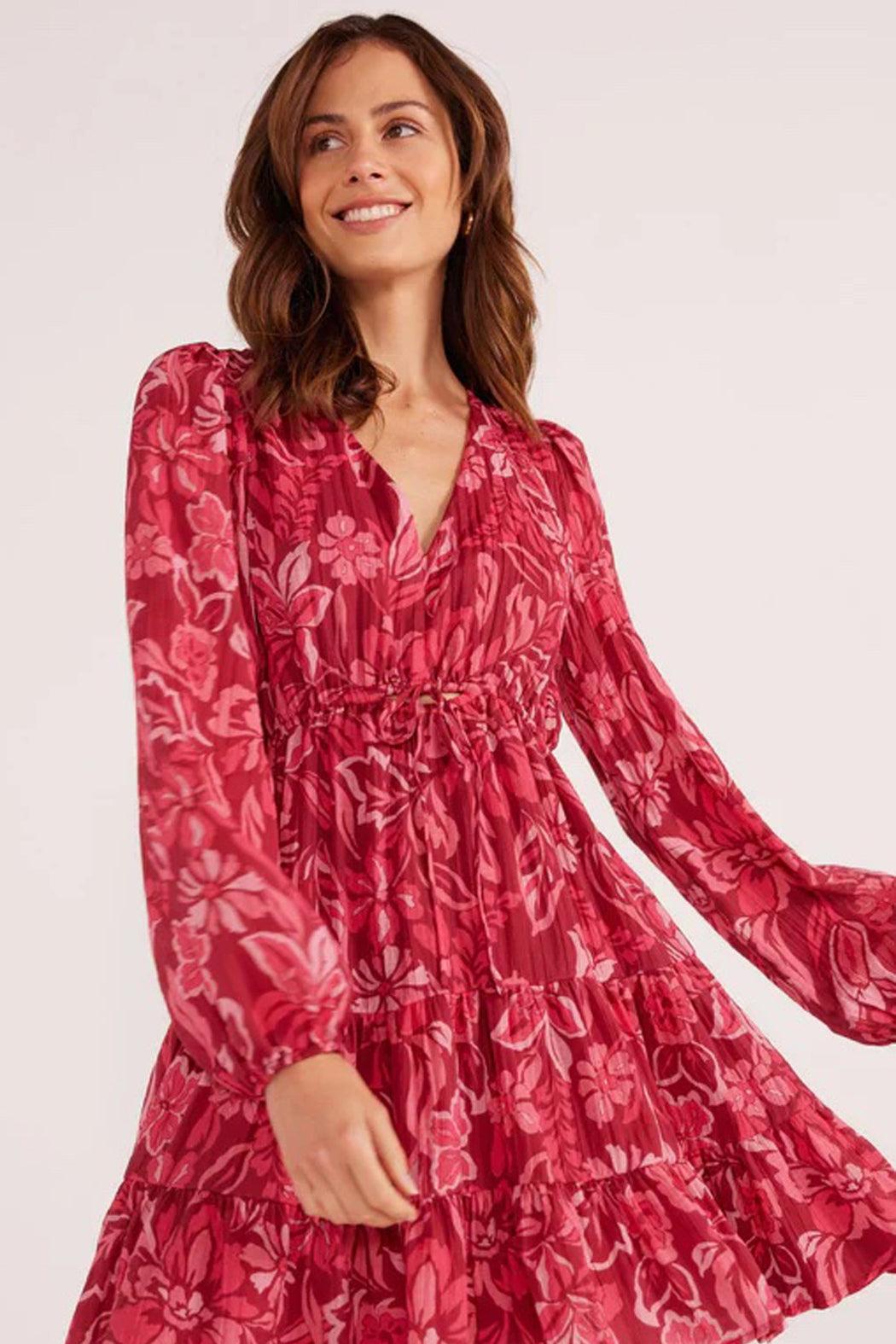 Mae Long Sleeve Mini Dress Product Image