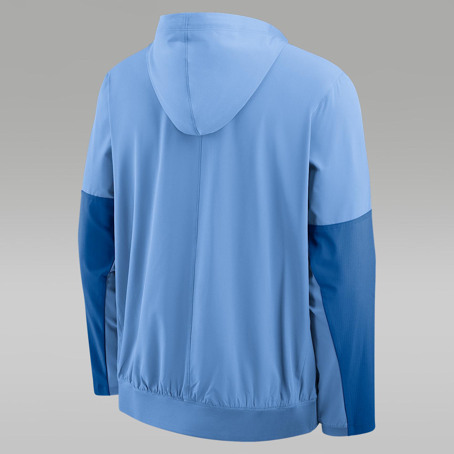 Mens North Carolina Anorak Jordan Brand College 1/2-Zip Hooded Jacket | 0JAT0DWWNCN-PTU Product Image