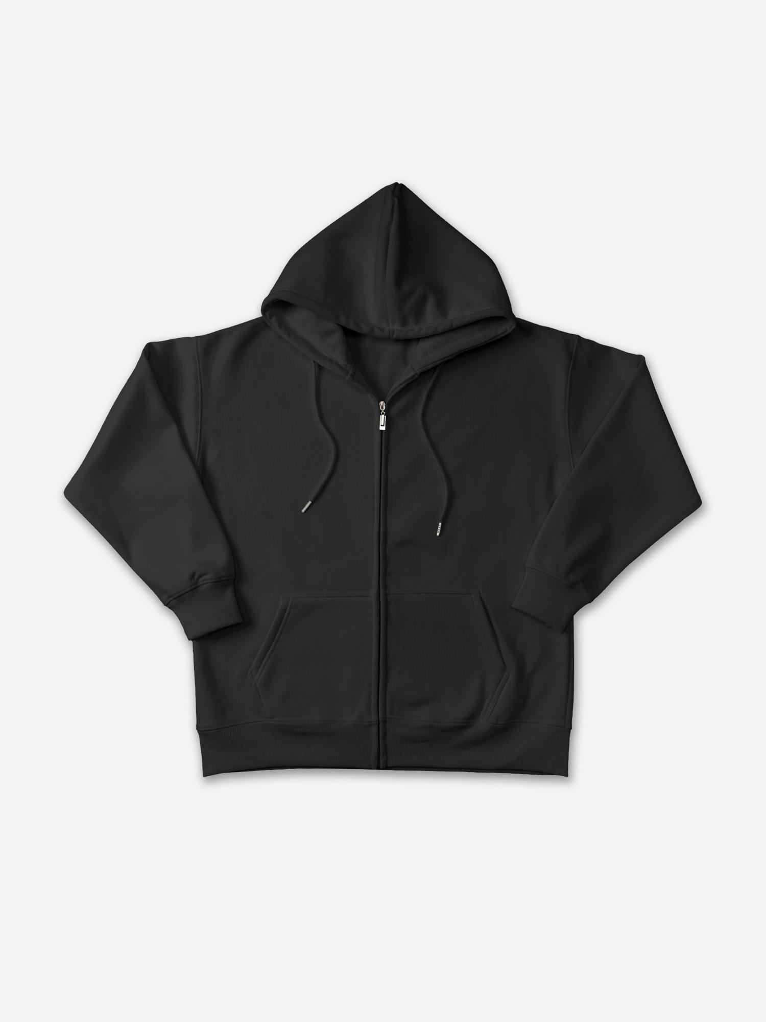 Sopula Men's Basic Solid Color Zip-Up Hoodie Product Image