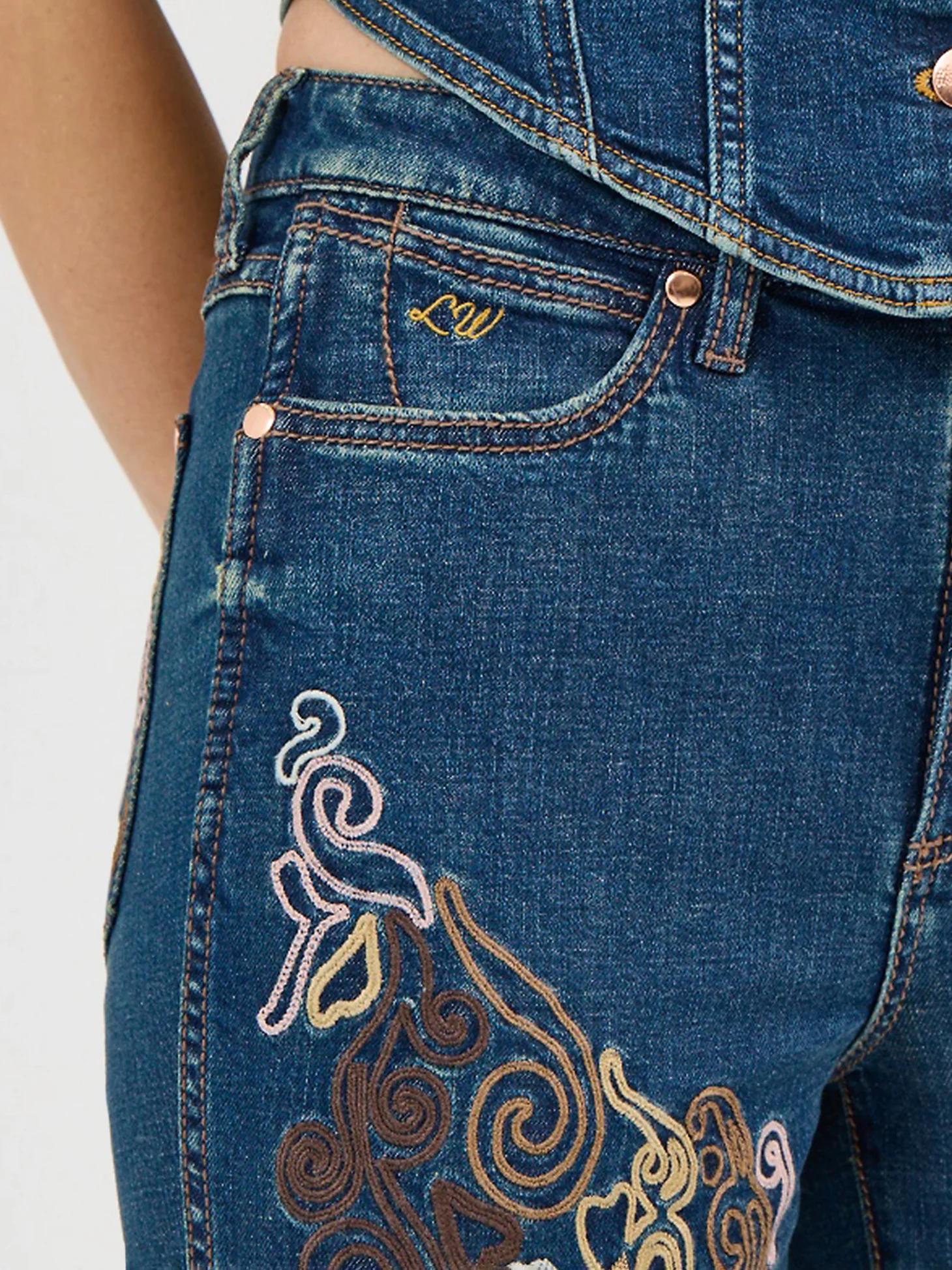 Wrangler x Lainey Wilson Embroidered Bell Bottoms | Women's JEANS | Wrangler® Product Image