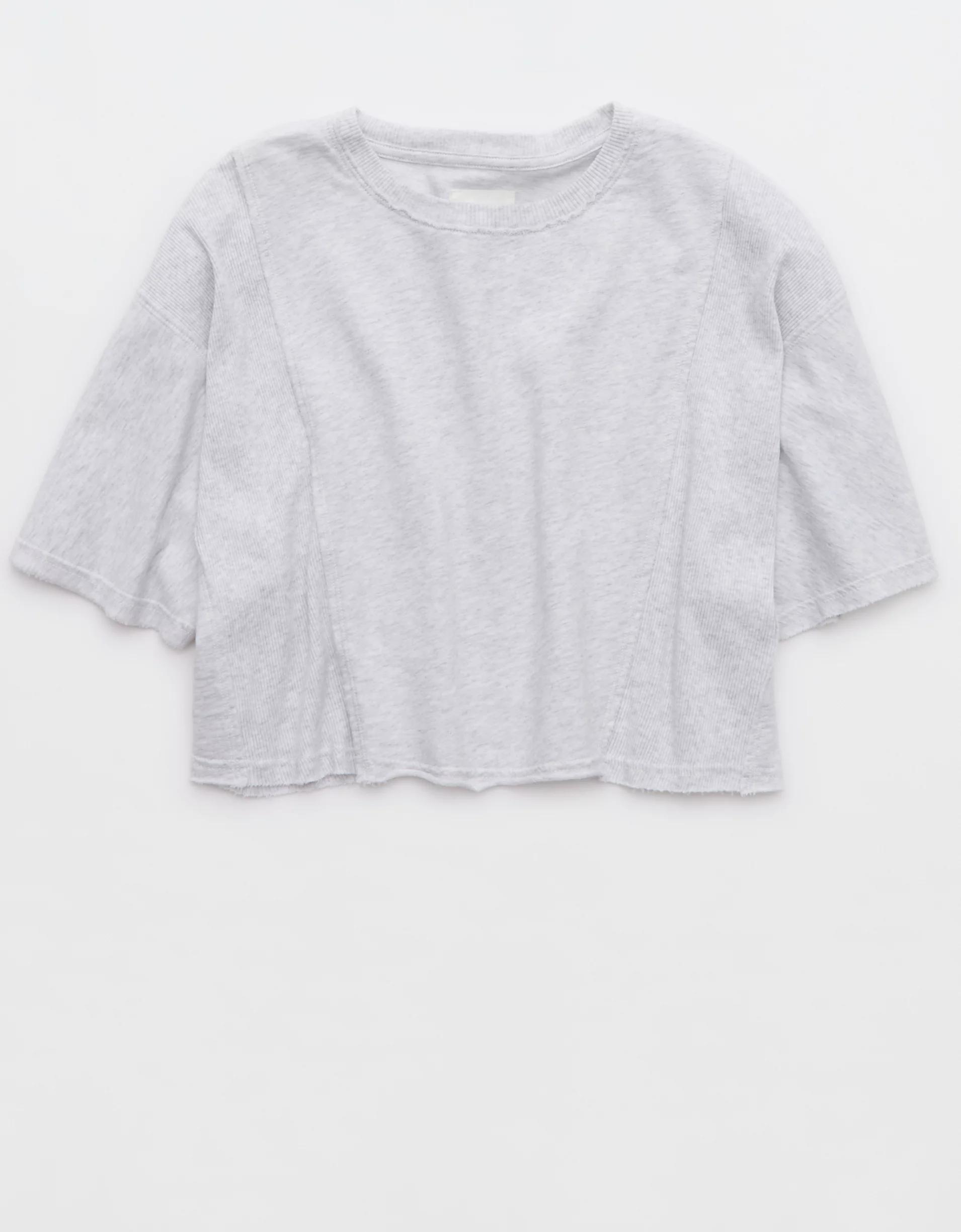 Aerie Let Loose Fleece T-Shirt Product Image