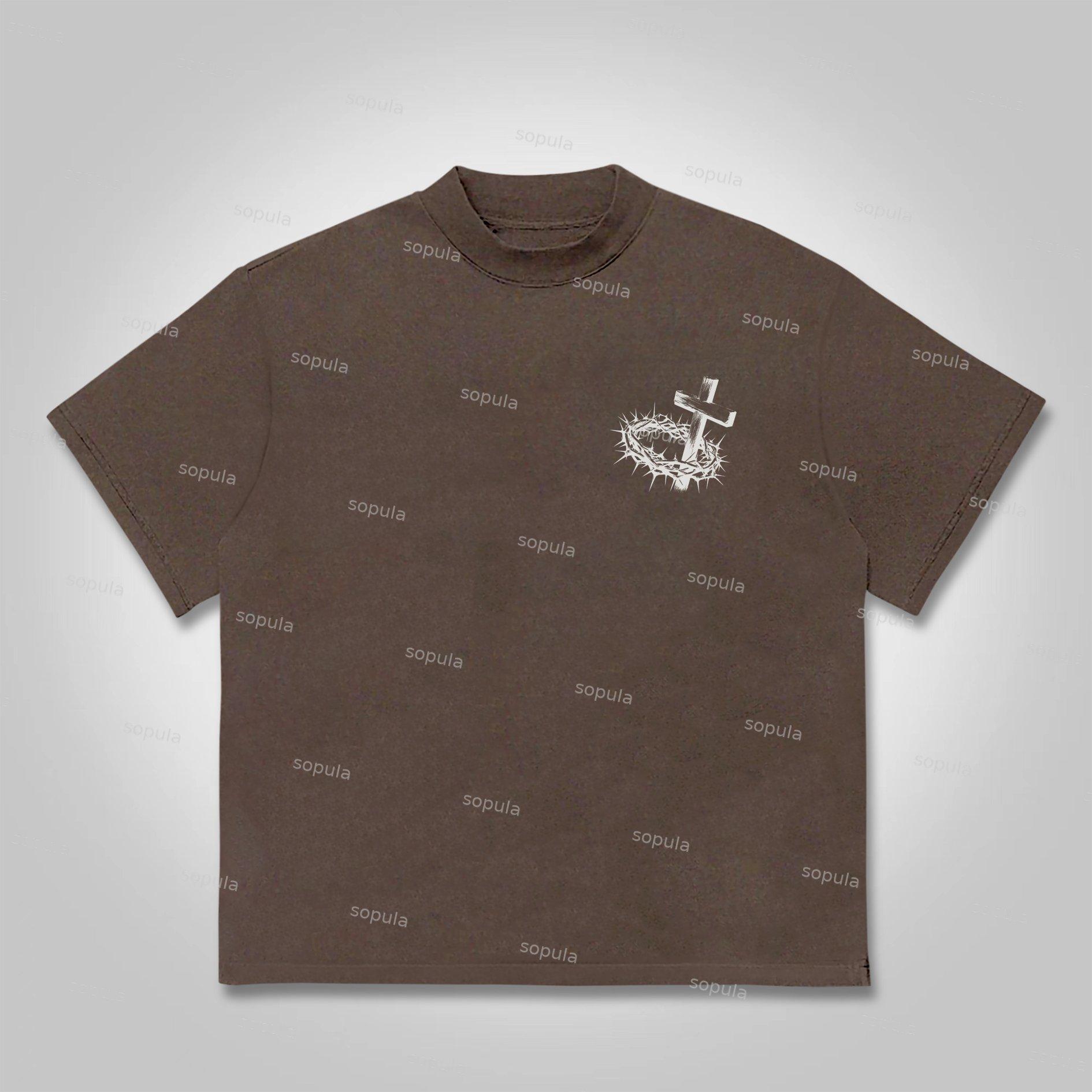 Sopula Jesus Paid It All Salvation Cotton T-shirt Product Image