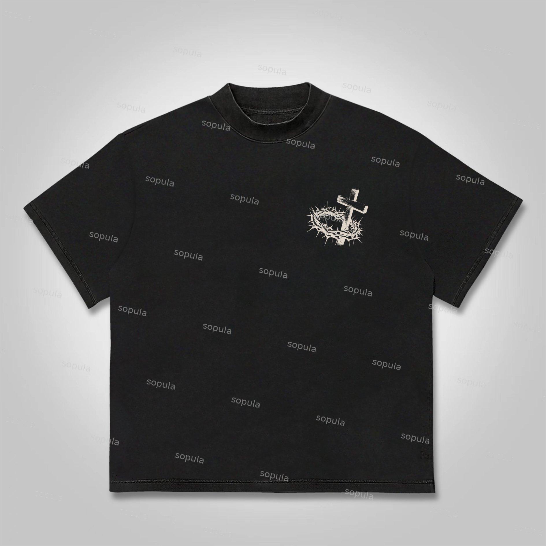 Sopula Jesus Paid It All Salvation Cotton T-shirt Product Image