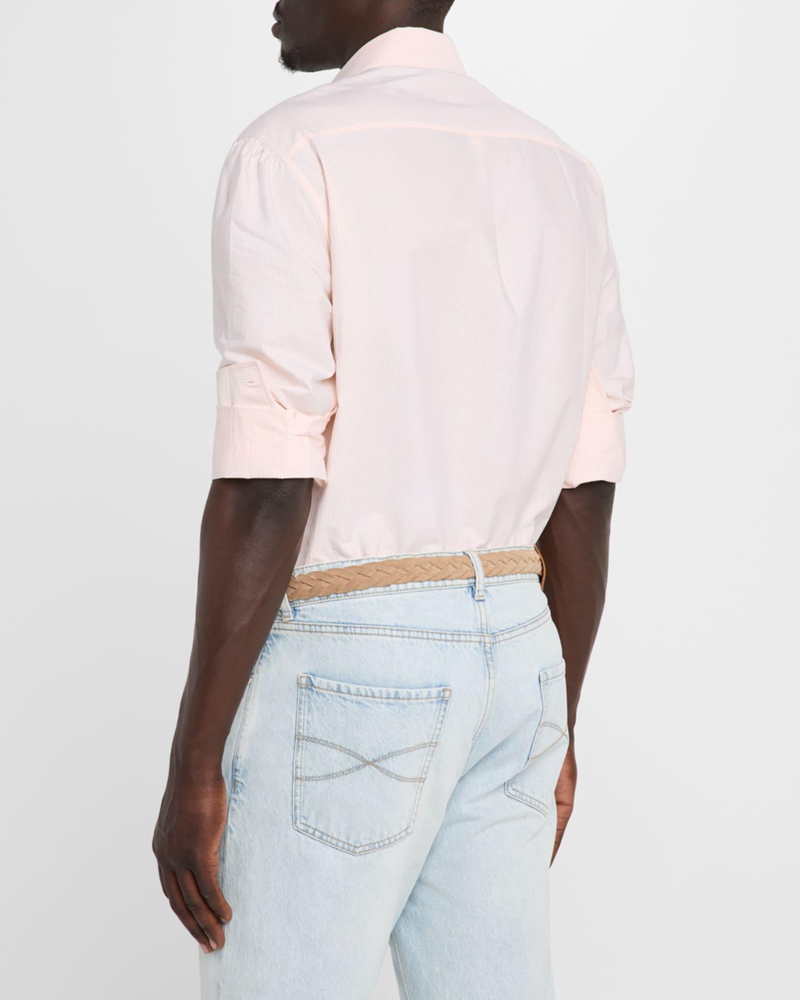 Men's Cotton Bacchetta Stripe Sport Shirt Product Image