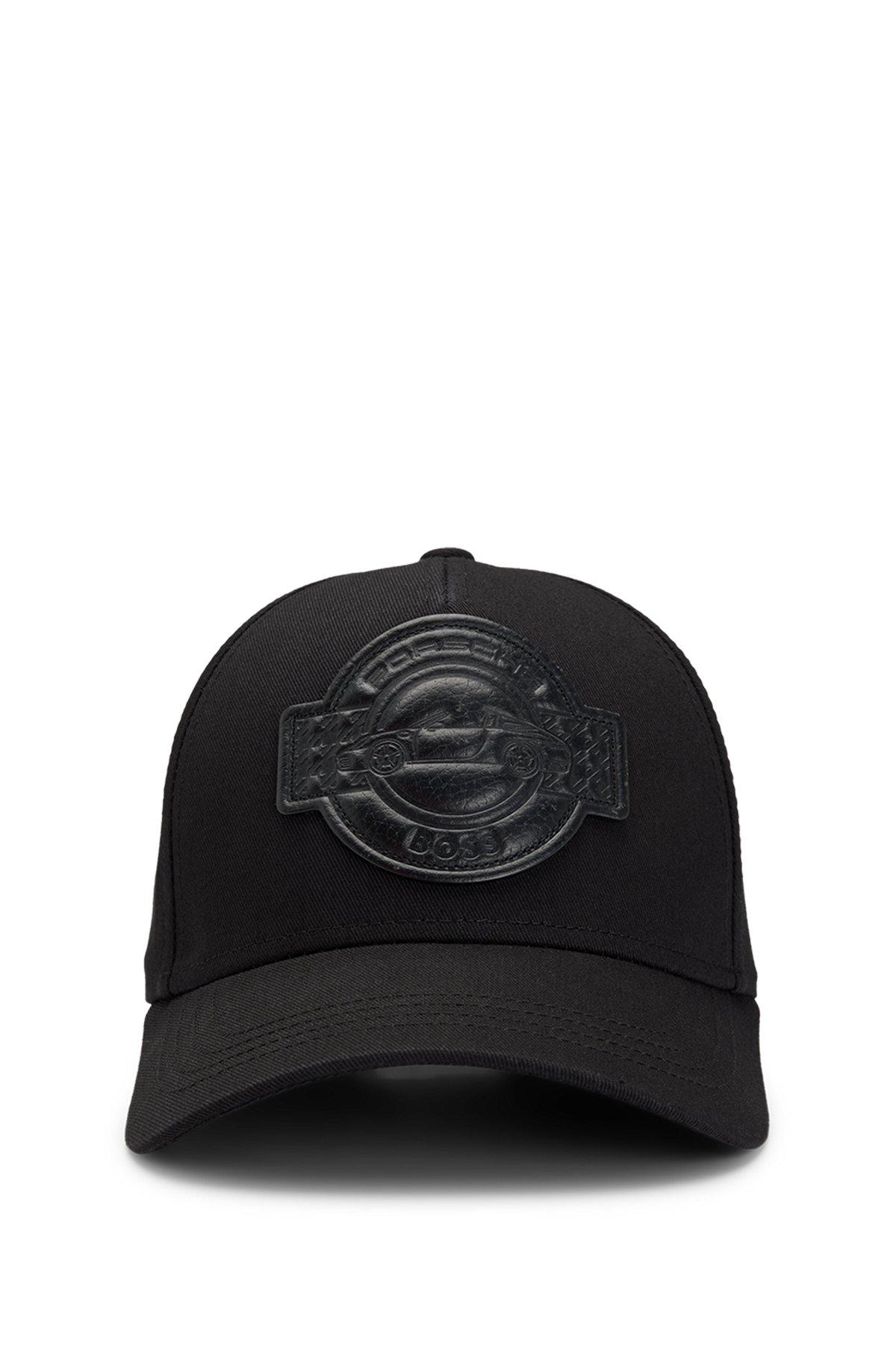 BOSS - Porsche x BOSS cap in cotton with co-branded patch - Black Product Image
