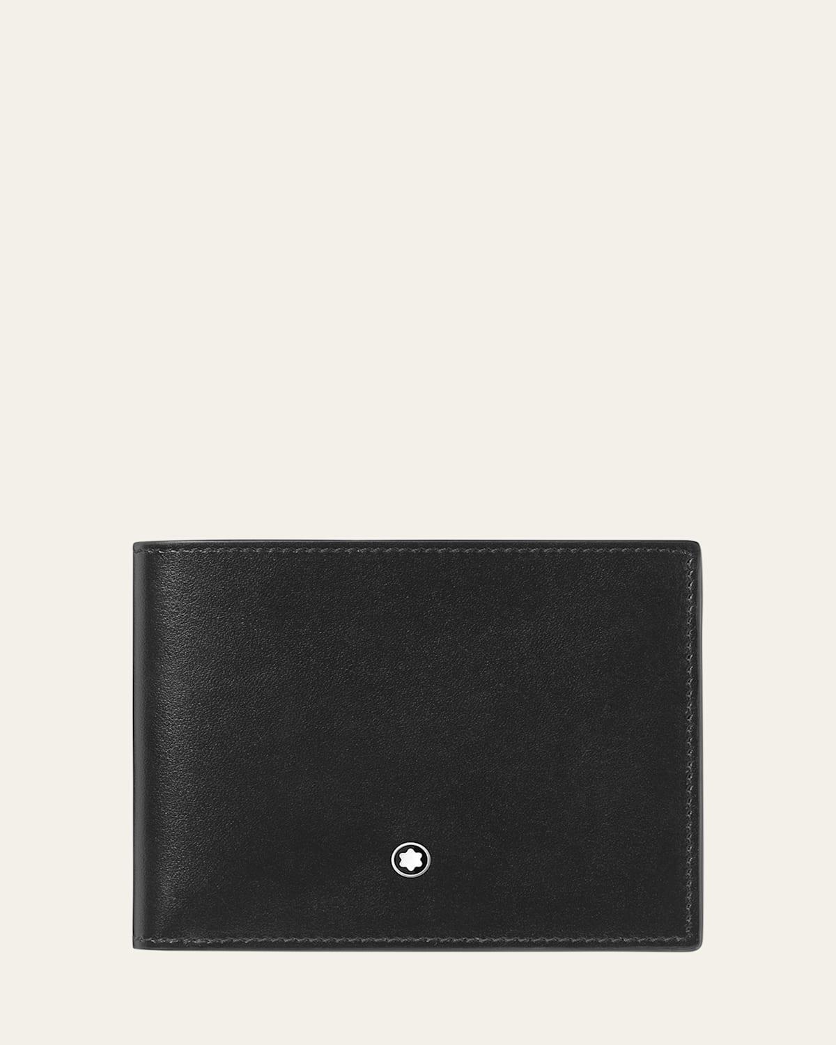 MONTBLANC Meisterstuck 6cc Leather Wallet In Black Product Image