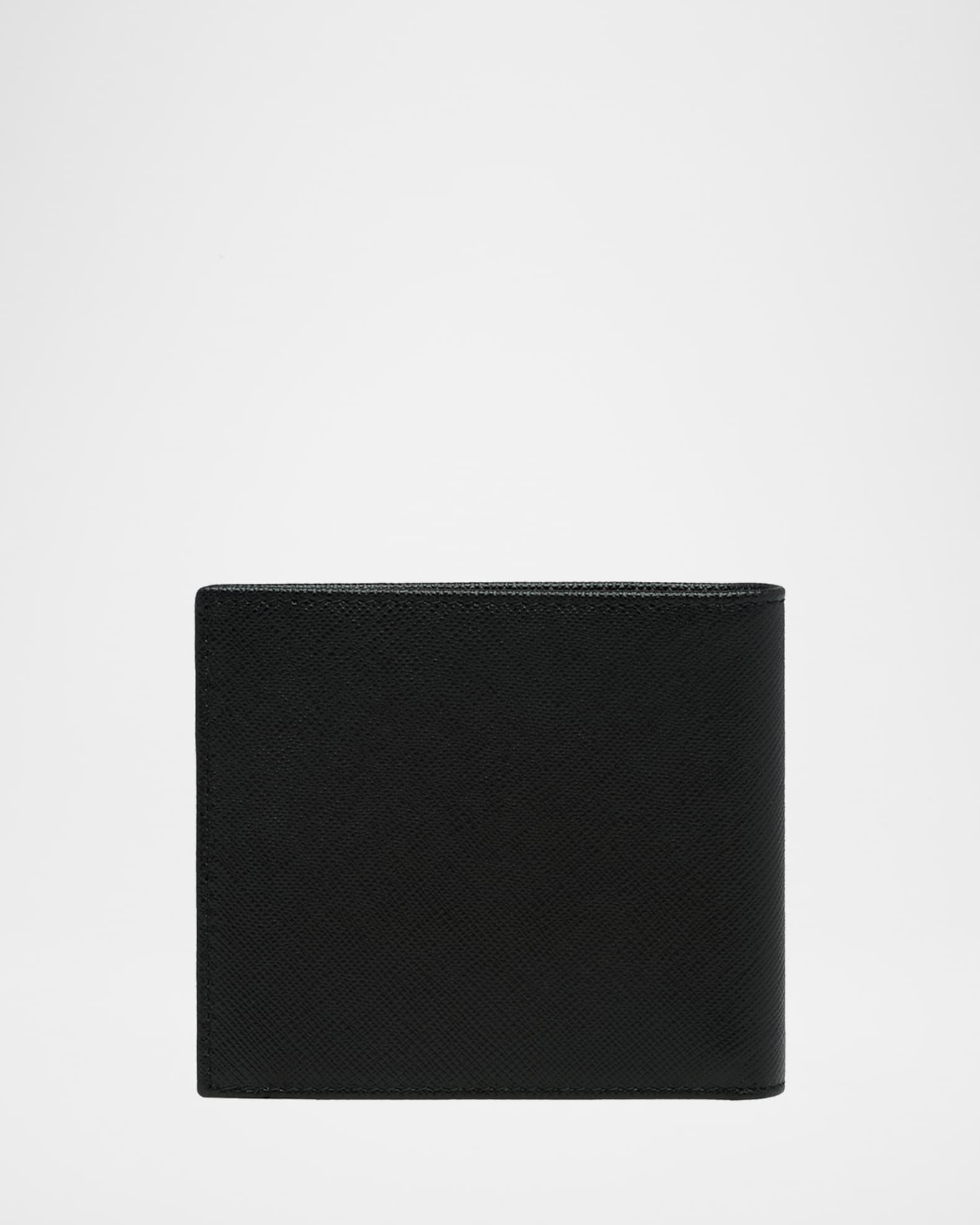 Men's Saffiano Metal Billfold Wallet with ID Window Product Image