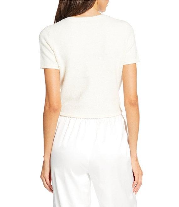 Gianni Bini Everyday Short Sleeve Crew Neck Cardigan Product Image