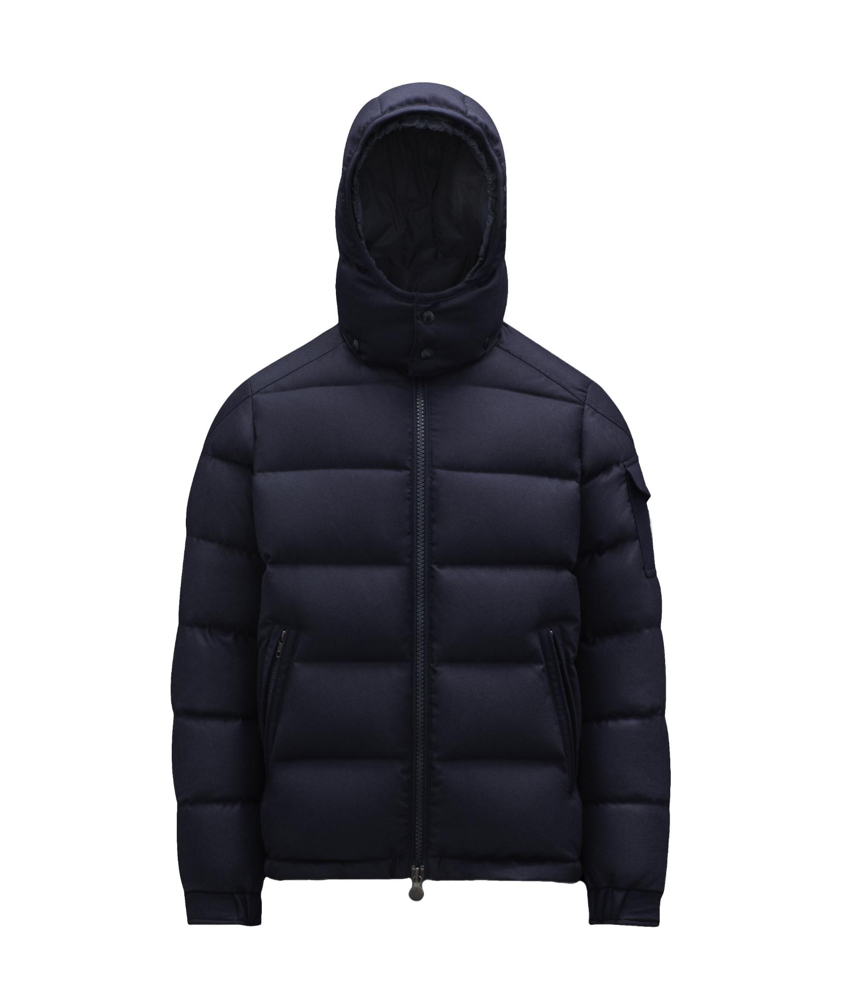 MONCLER Montgenevre Wool Down Jacket In Navy Product Image