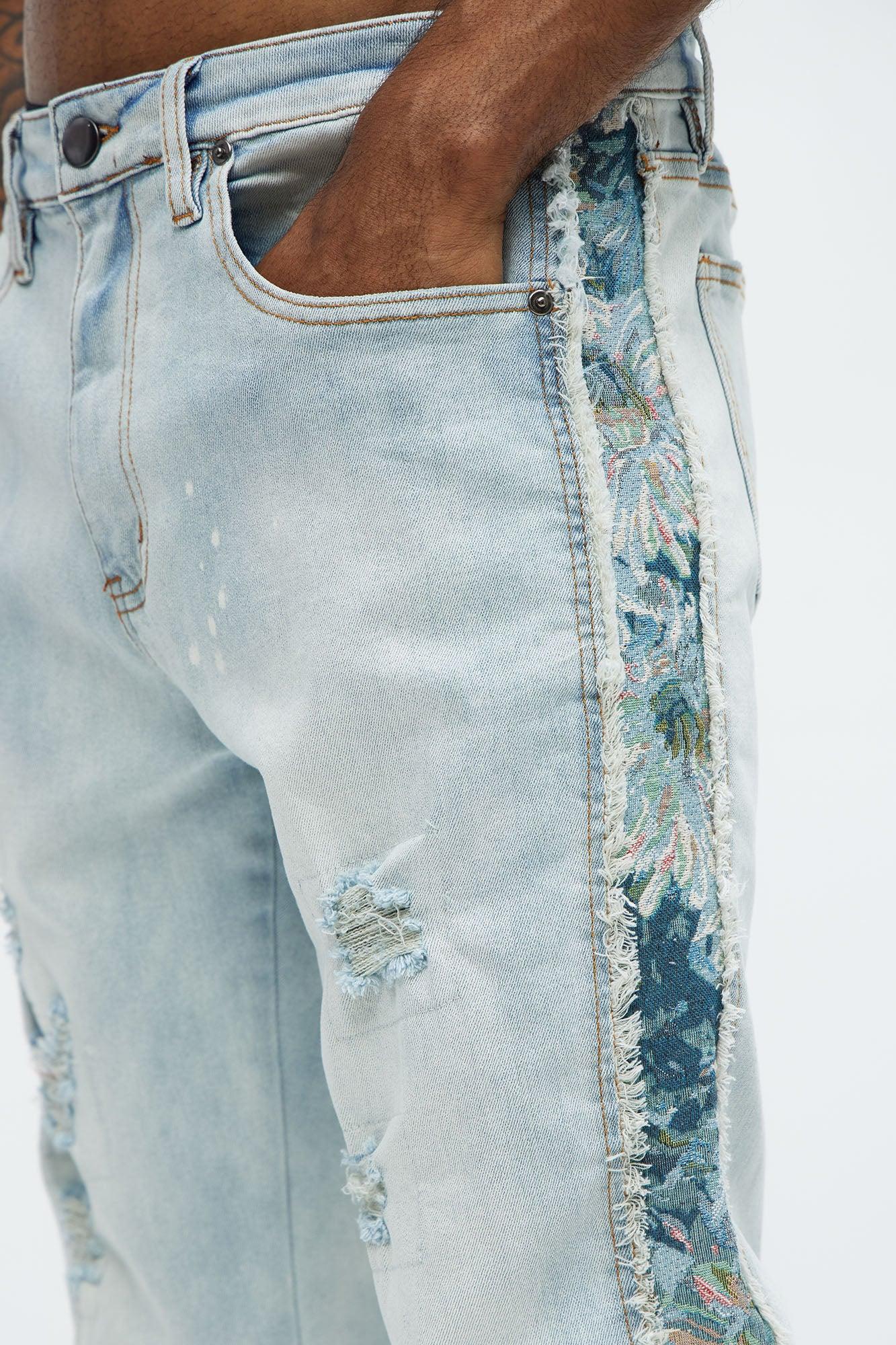 Travis Tapestry Slim Jeans - Light Wash Product Image