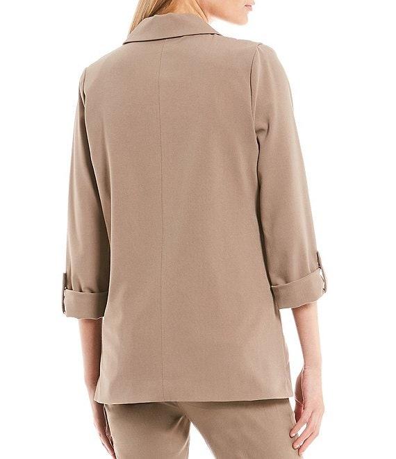 Takara Coordinating Notch Collar Roll Tab Suiting Blazer Product Image