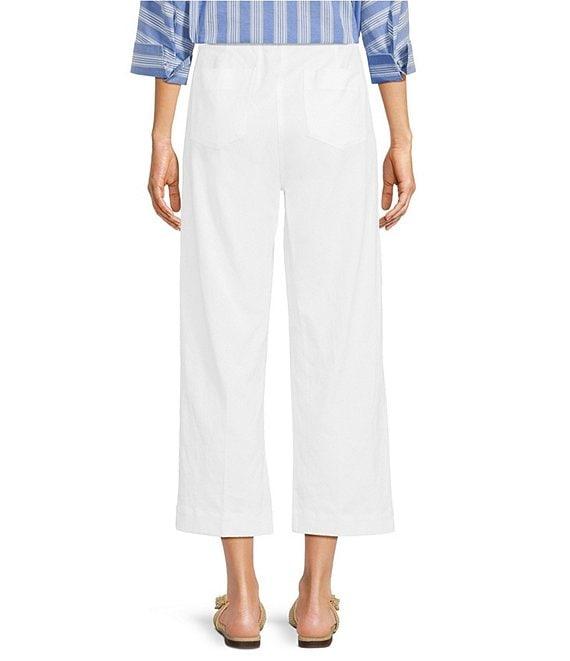 Ali Miles Petite Size Woven Cropped Pants Product Image