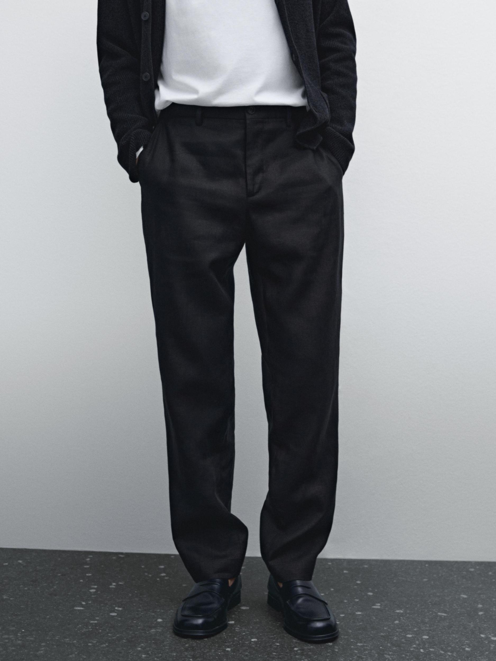 100% linen suit trousers Product Image