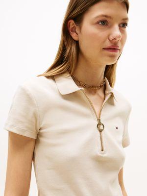 Slim Fit Zip Polo Product Image