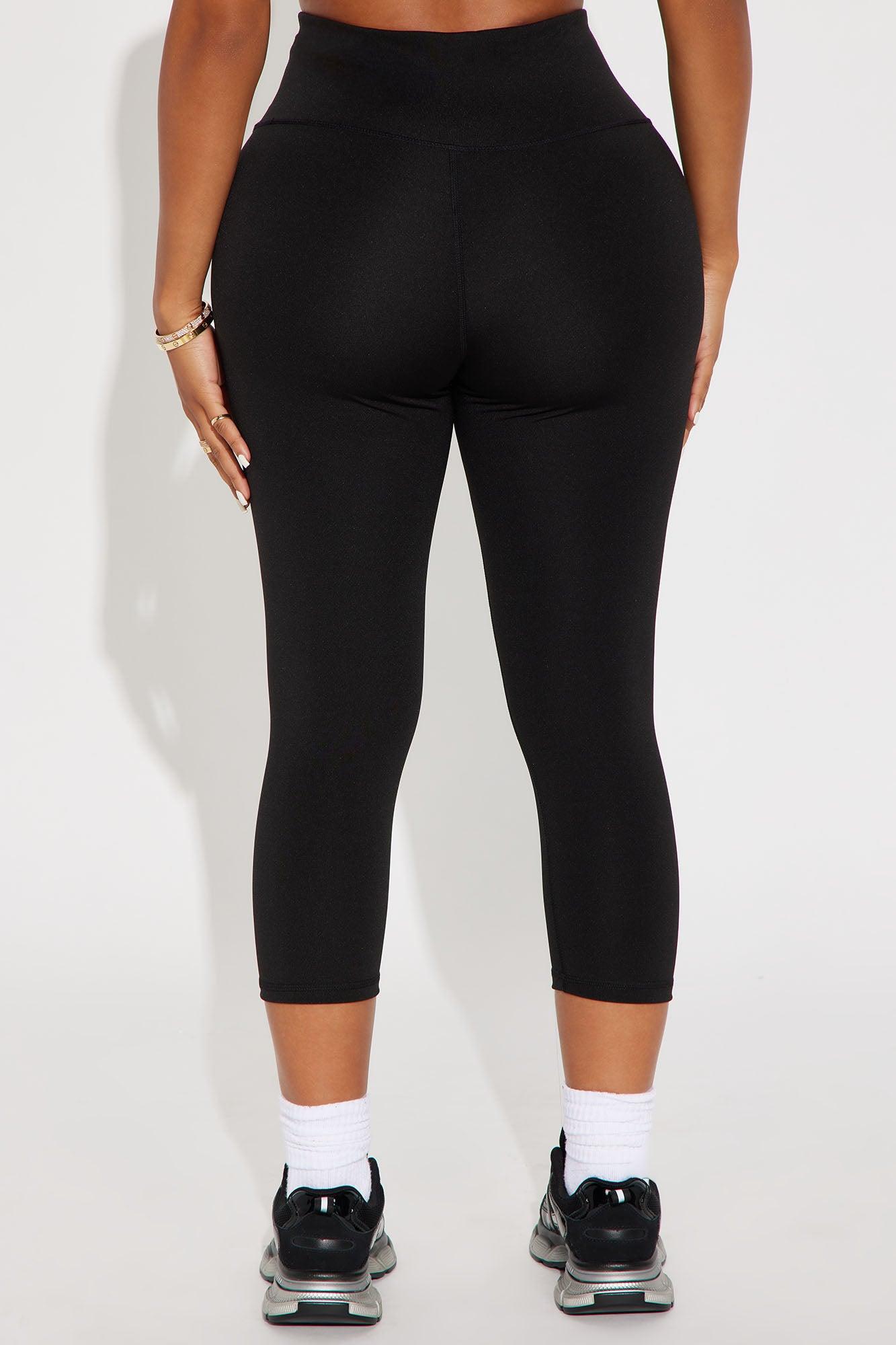 The Best Stretch Active Capri Legging - Black Product Image