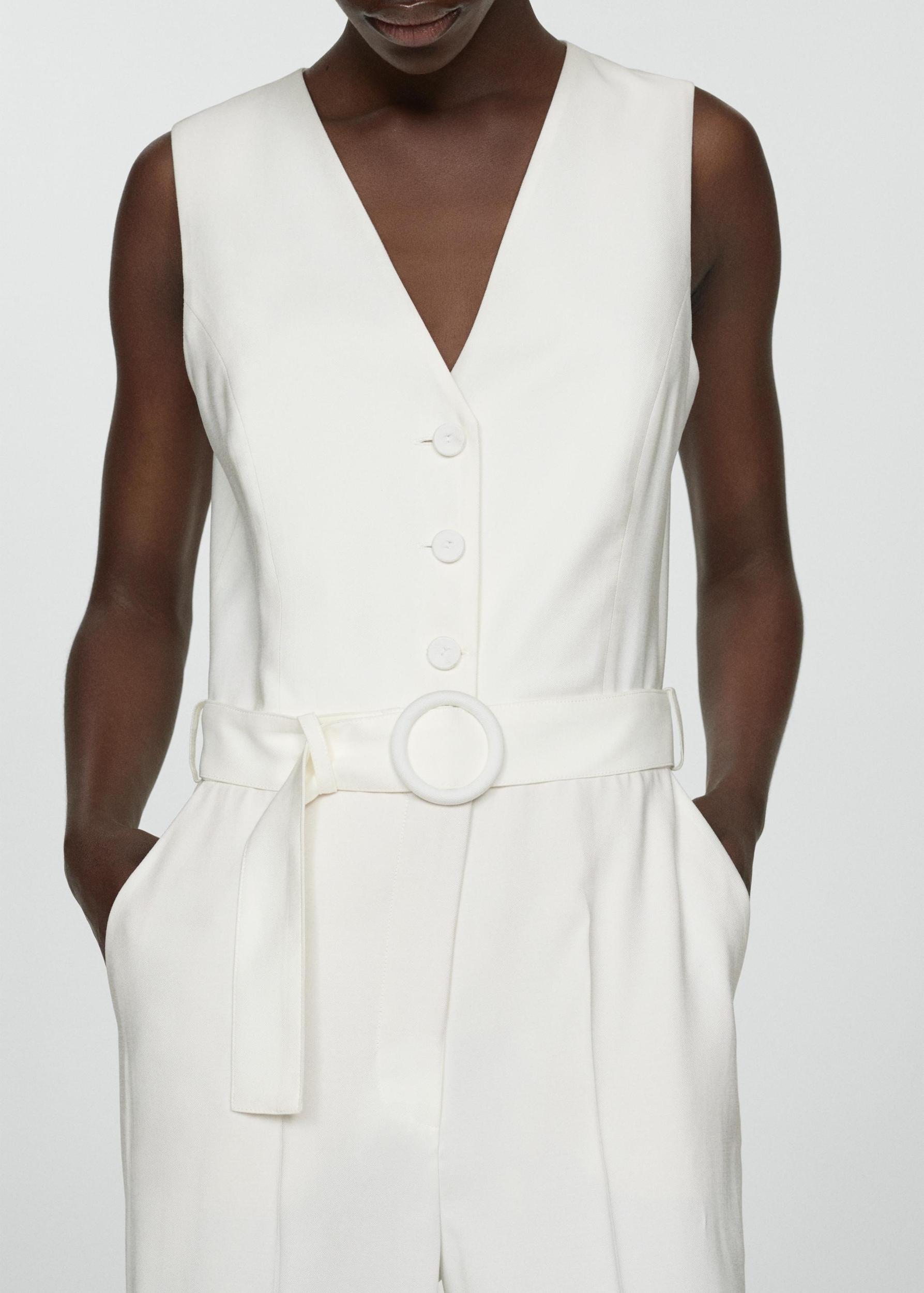 Belt long jumpsuit - Women | MANGO USA Product Image