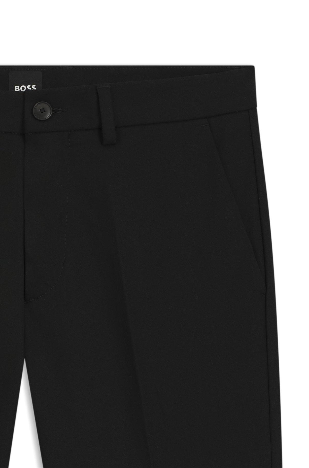 BOSS - Slim-fit pants in a stretch-cotton - Black Product Image