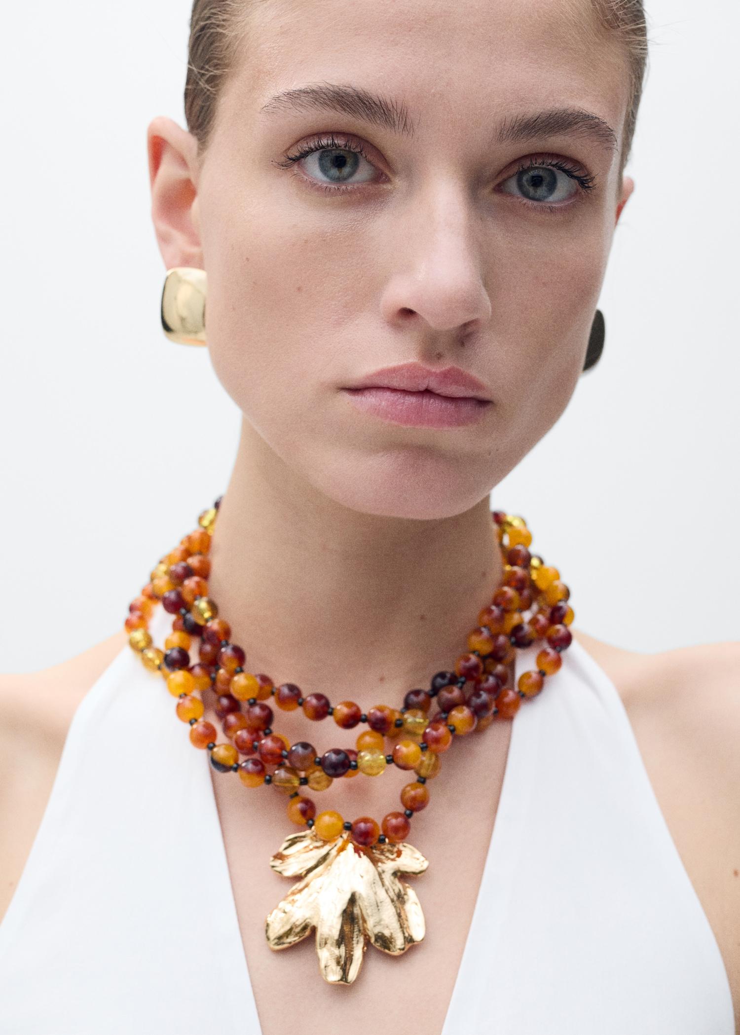 Halter neck cotton midi-dress - Women | MANGO USA Product Image