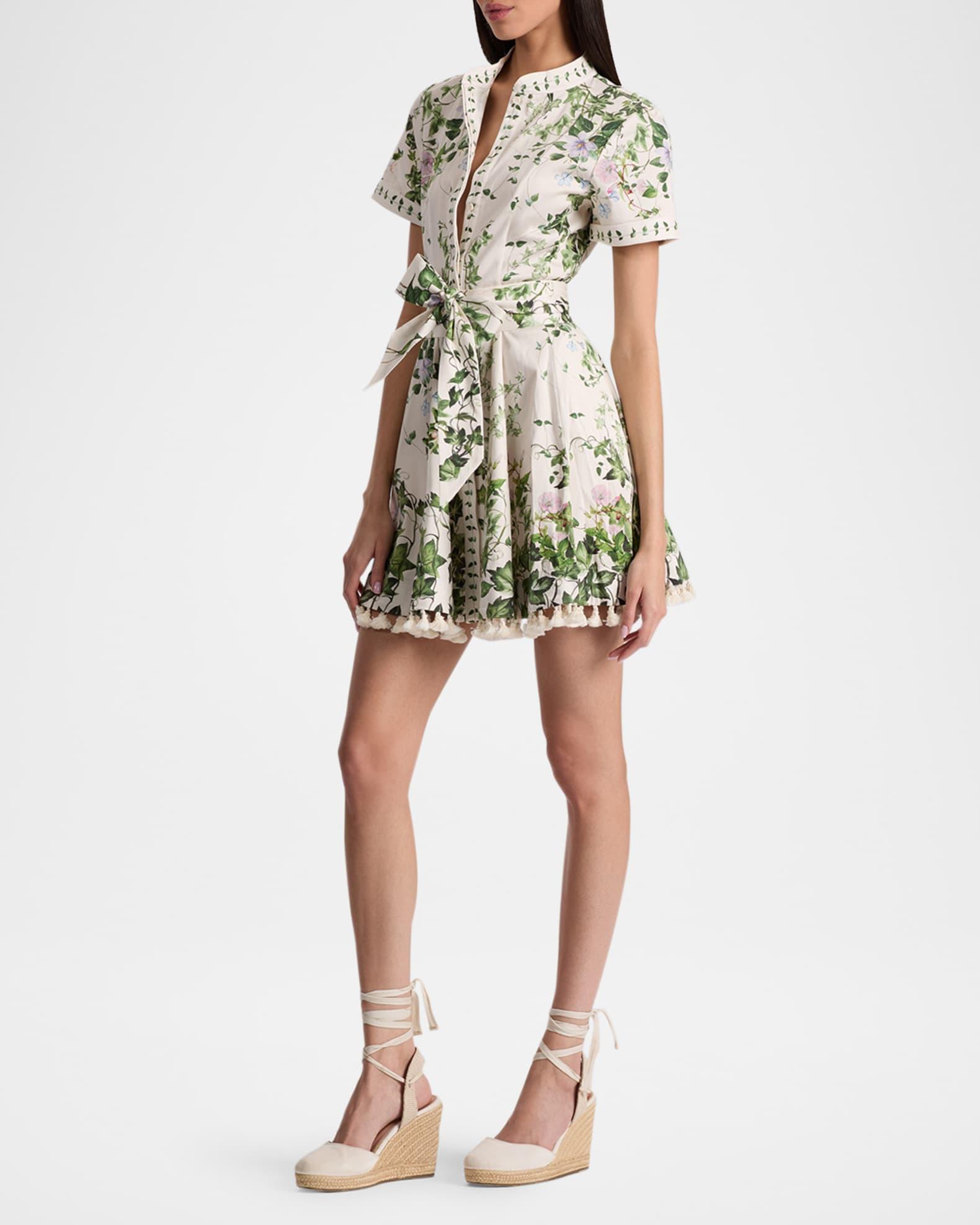 Lucy Ivy Romance Roll-Sleeve Mini Shirtdress Product Image