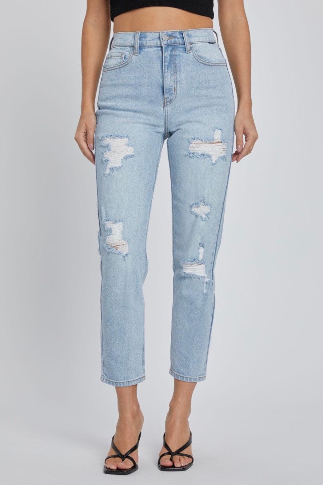 High Rise Mom Jean with Ankle Length Product Image