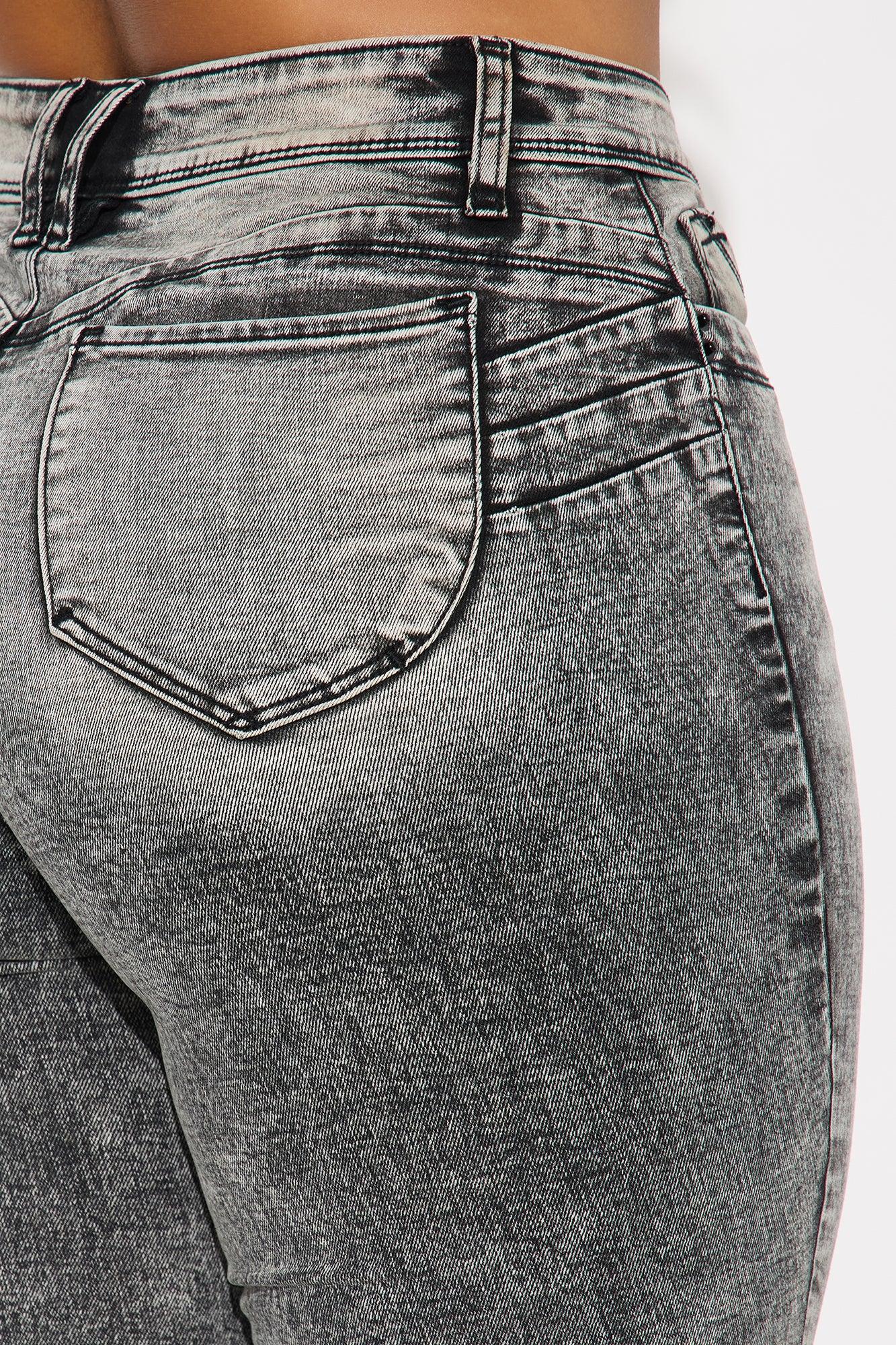 Bumtastic Booty Lifter Skinny Jeans - Acid Wash Grey Female Product Image