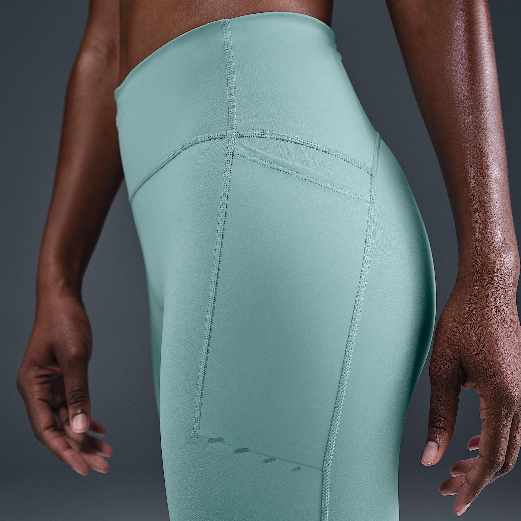 Nike Womens Swift High-Waisted 7/8 Running Leggings with Pockets | HJ2252-675 Product Image