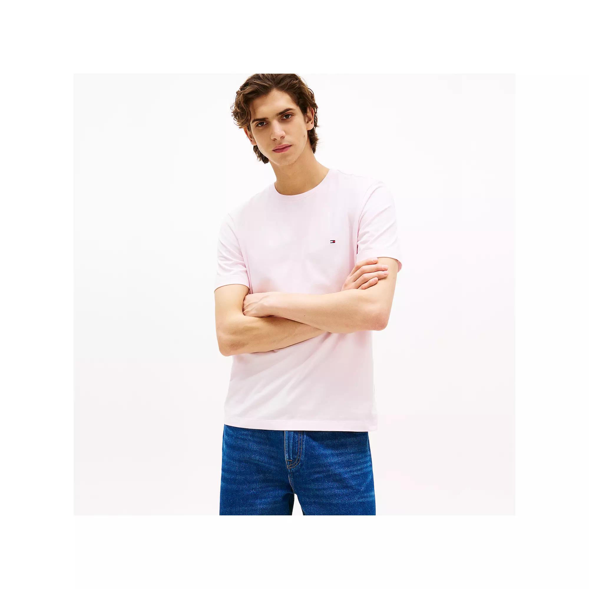 Men's Tommy Hilfiger Short Sleeve Essential Cotton Tee, Size: Medium, Light Pink Product Image