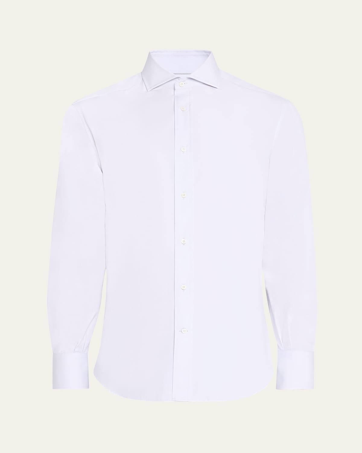 Men's Cotton Canvas Dress Shirt Product Image