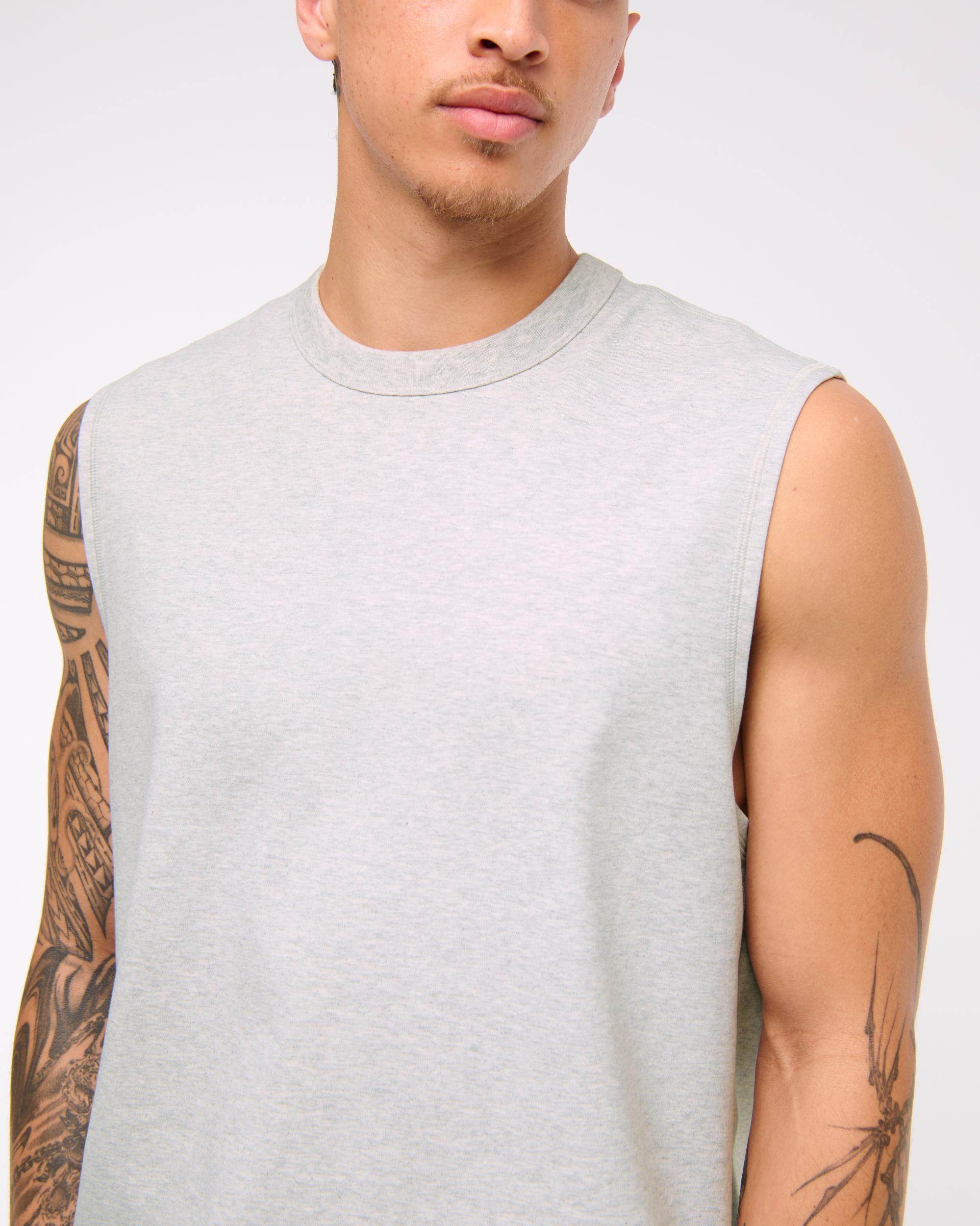 YPB Active Cropped Heavyweight Cotton Tank Product Image