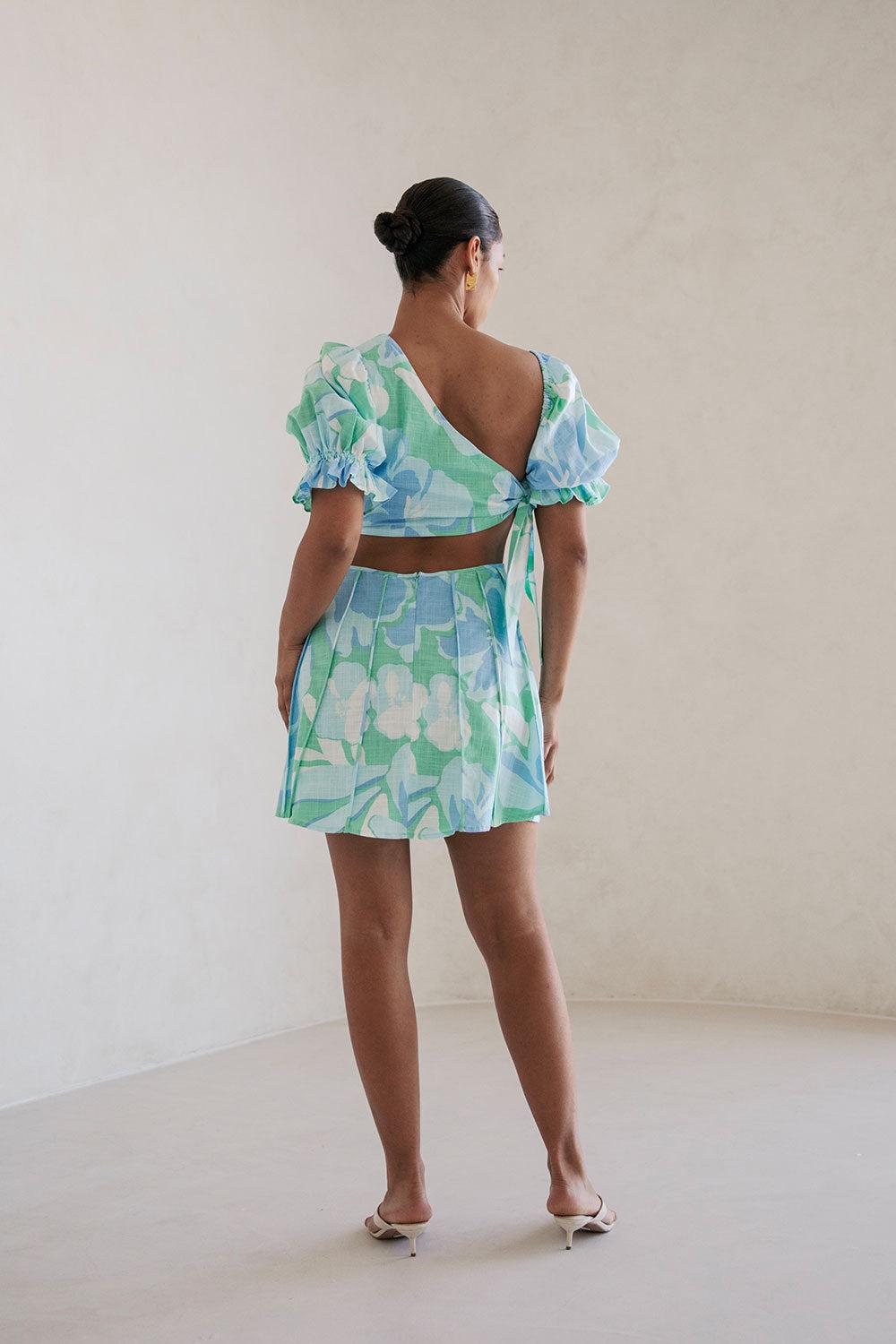 Jonty Puff Dress - Spring Petals Product Image