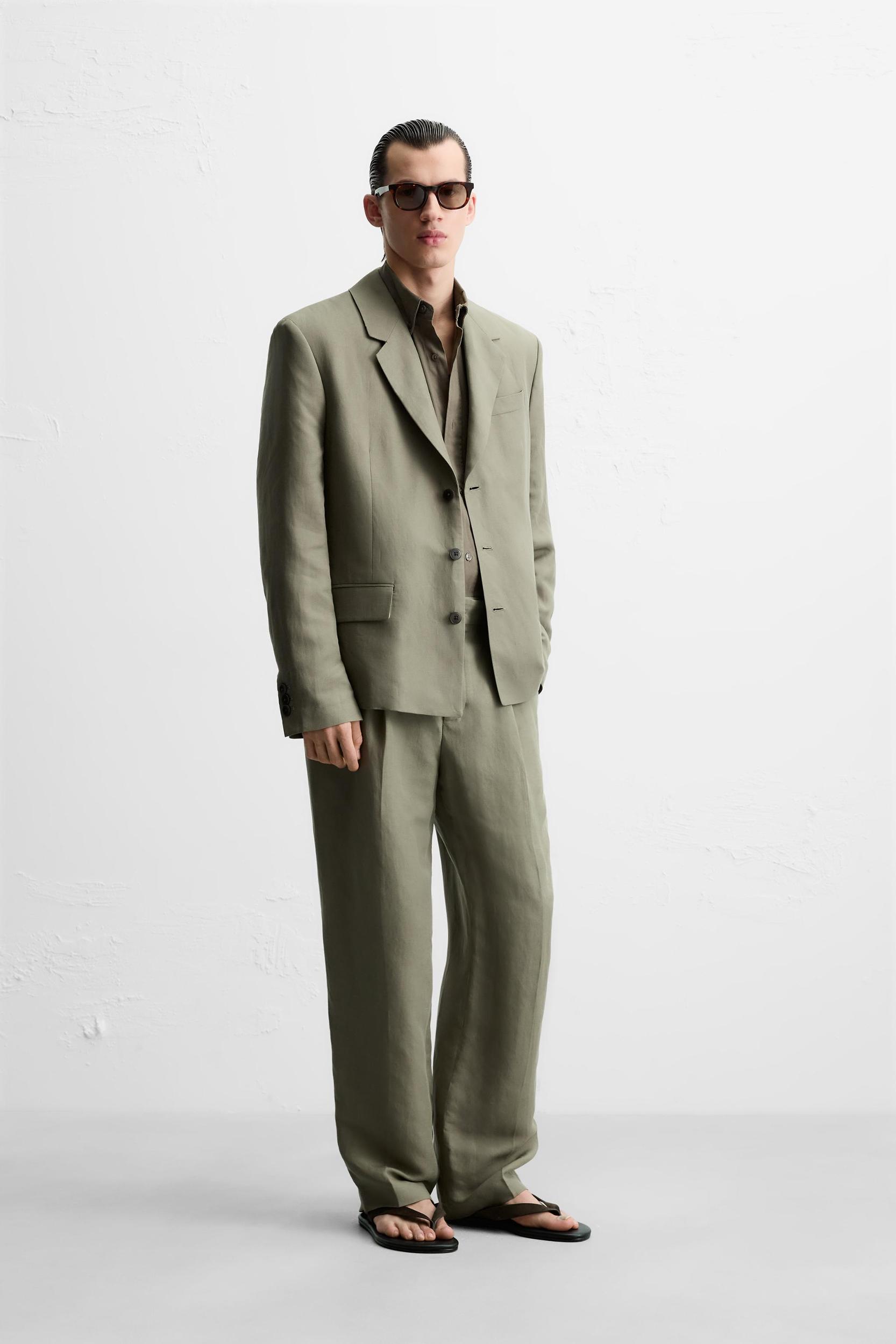 LYOCELL - LINEN SUIT BLAZER Product Image