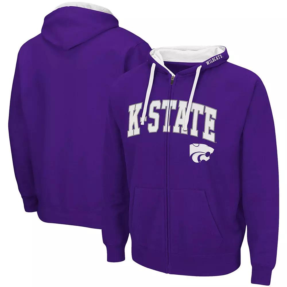Men's Colosseum Purple Kansas State Wildcats Big & Tall Full-Zip Hoodie,  Product Image