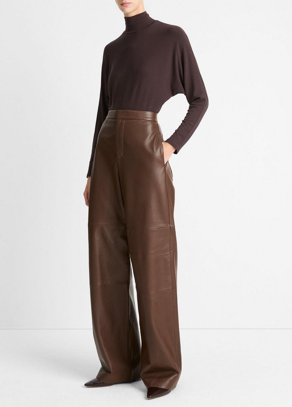 Leather Wide-Leg Utility Pant Product Image