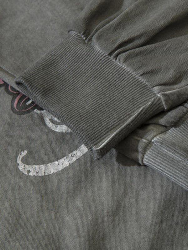 Men's Butterfly Print Long Sleeve Tee Product Image