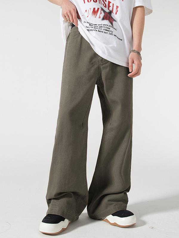 Stylish Comfortable Wide-Legged Loose Loose Jeans Product Image