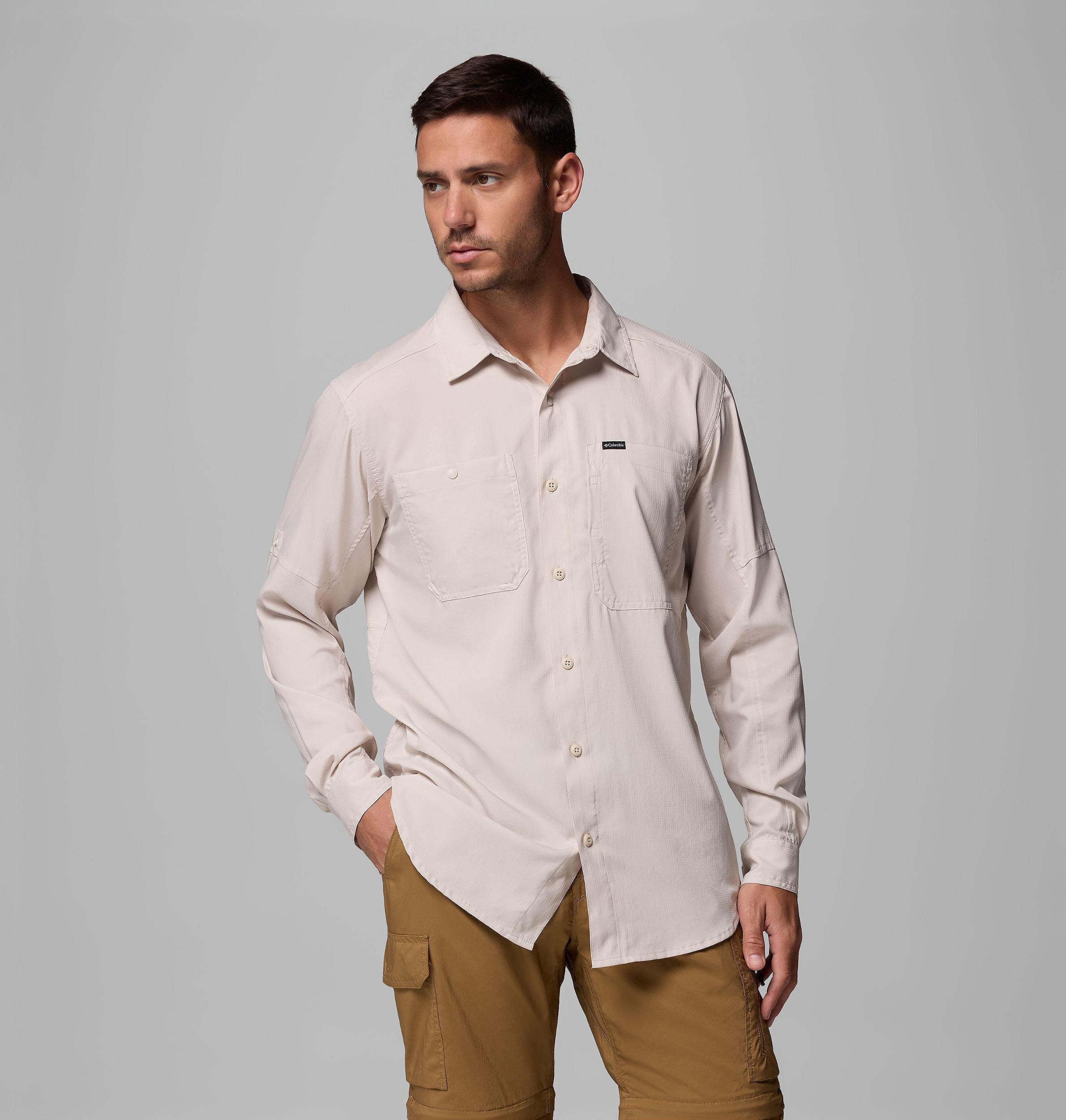 Columbia Mens Silver Ridge Utility Lite Long Sleeve Shirt - Tall- Product Image