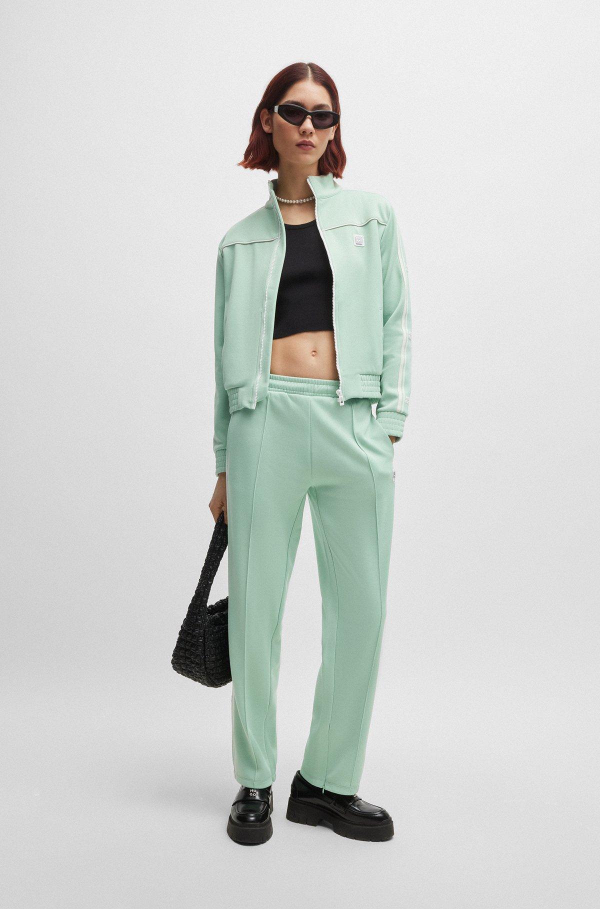 Straight-fit tracksuit bottoms with stacked logo Product Image