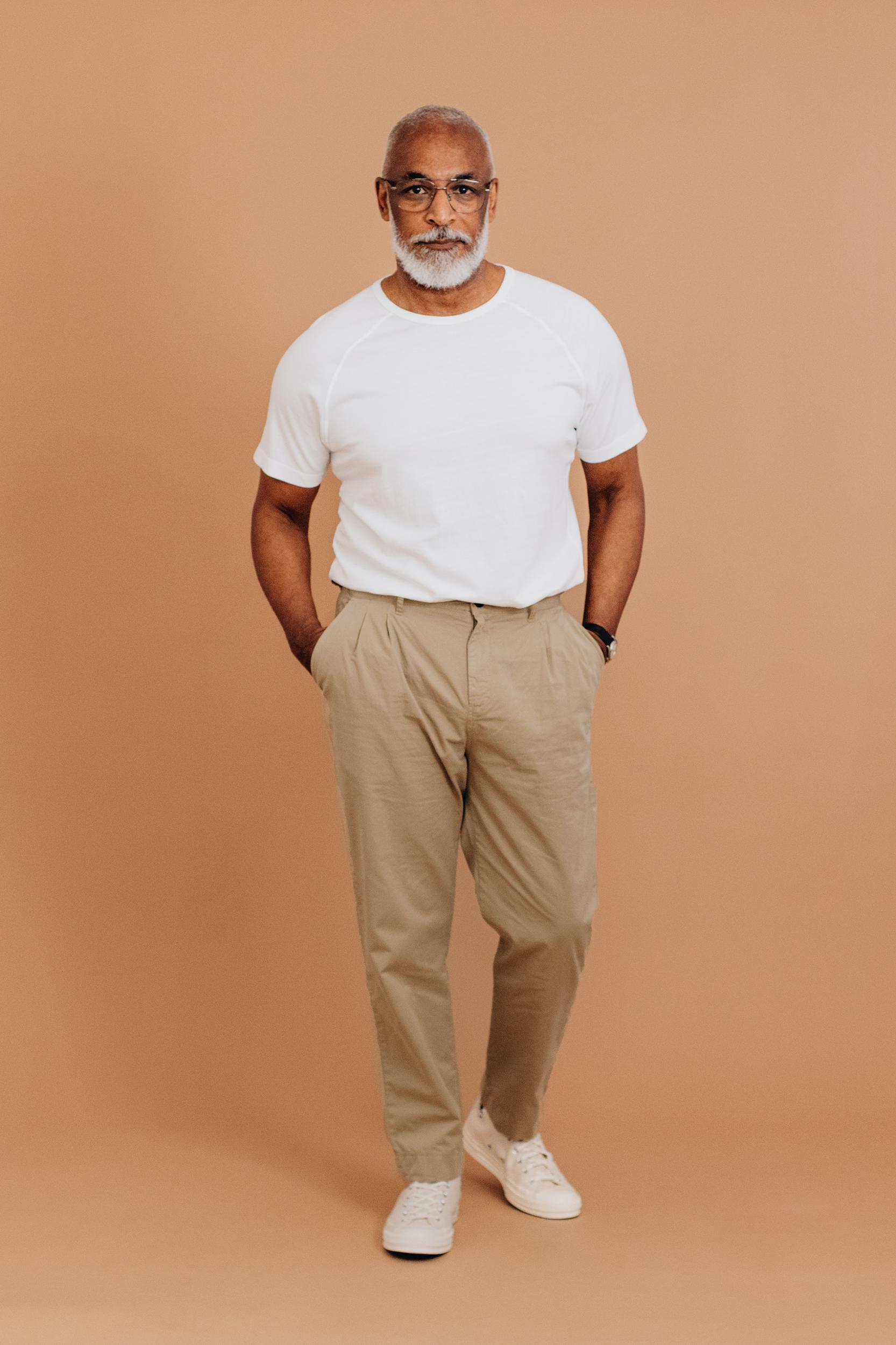 Organic Twill Double Pleated Trouser Product Image