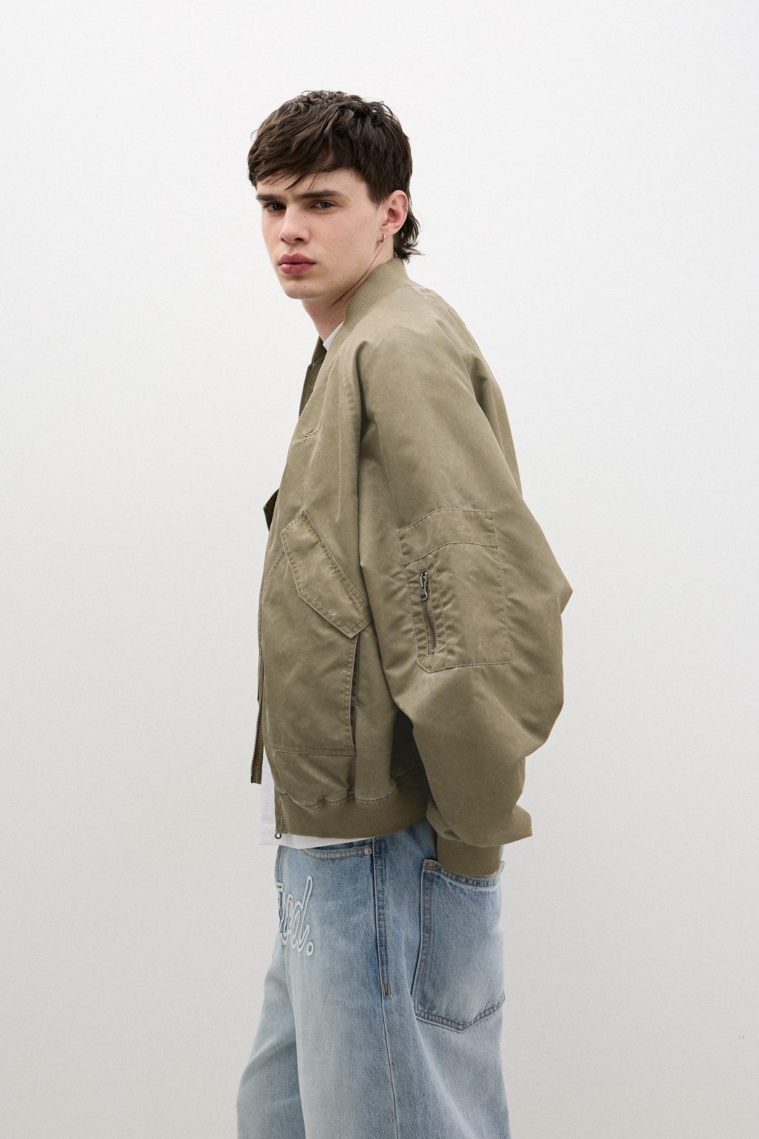 Bomber jacket with pockets Product Image