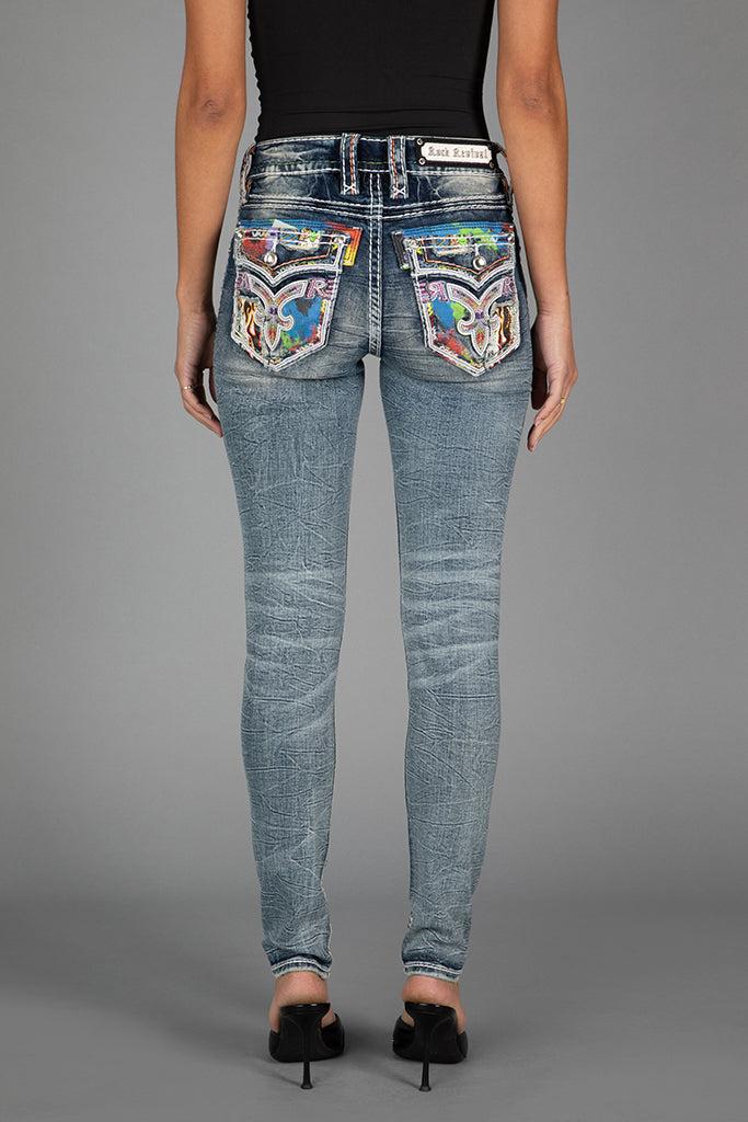 Harlow Mid-Rise Skinny Jeans Product Image
