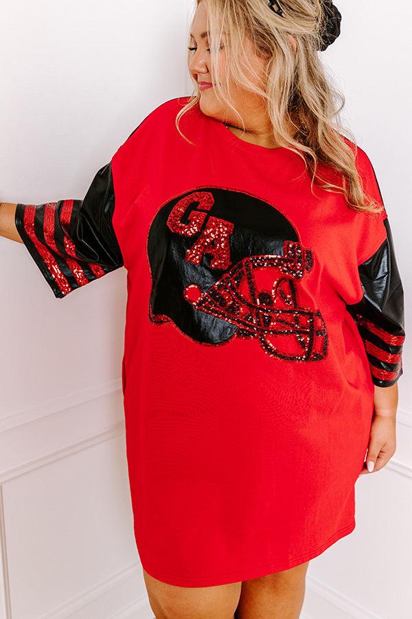 State Pride Sequin Mini Dress in Georgia Curves Product Image