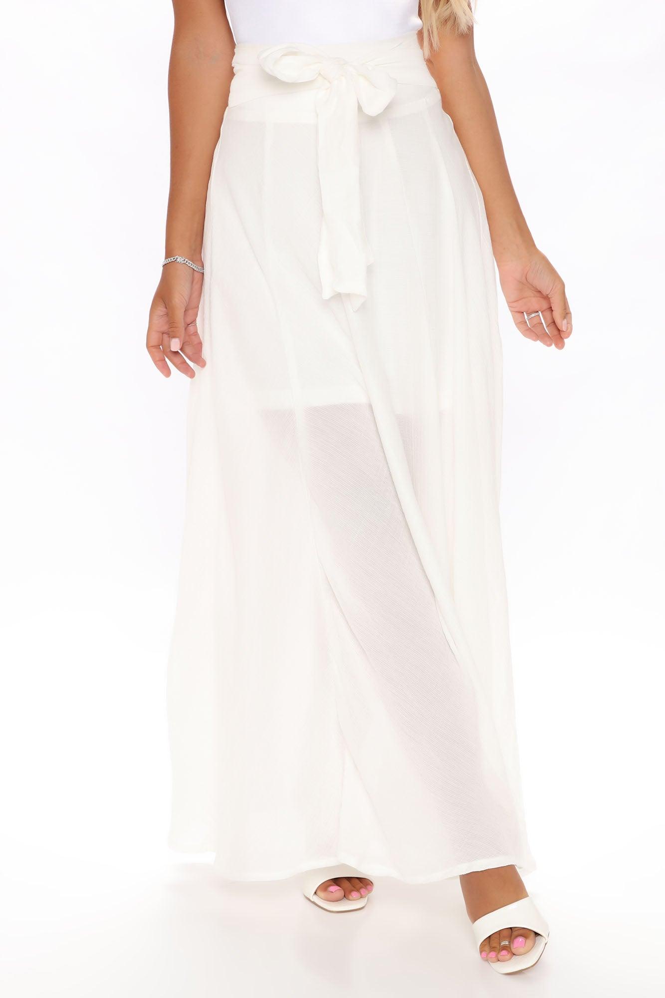 Breezy As Can Be Maxi Skirt - Off White Product Image
